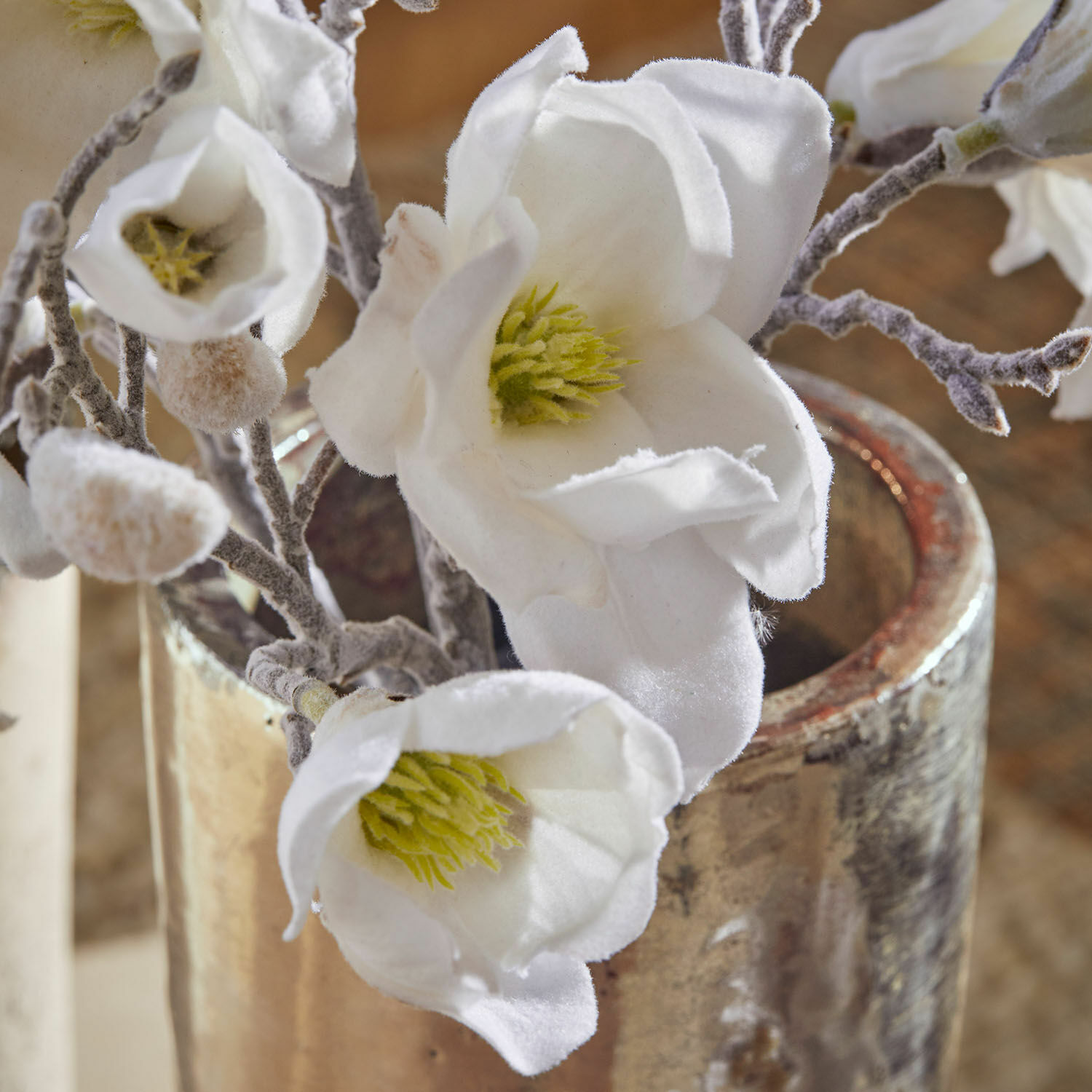 Lot de 4 fleurs décoratives Santavella