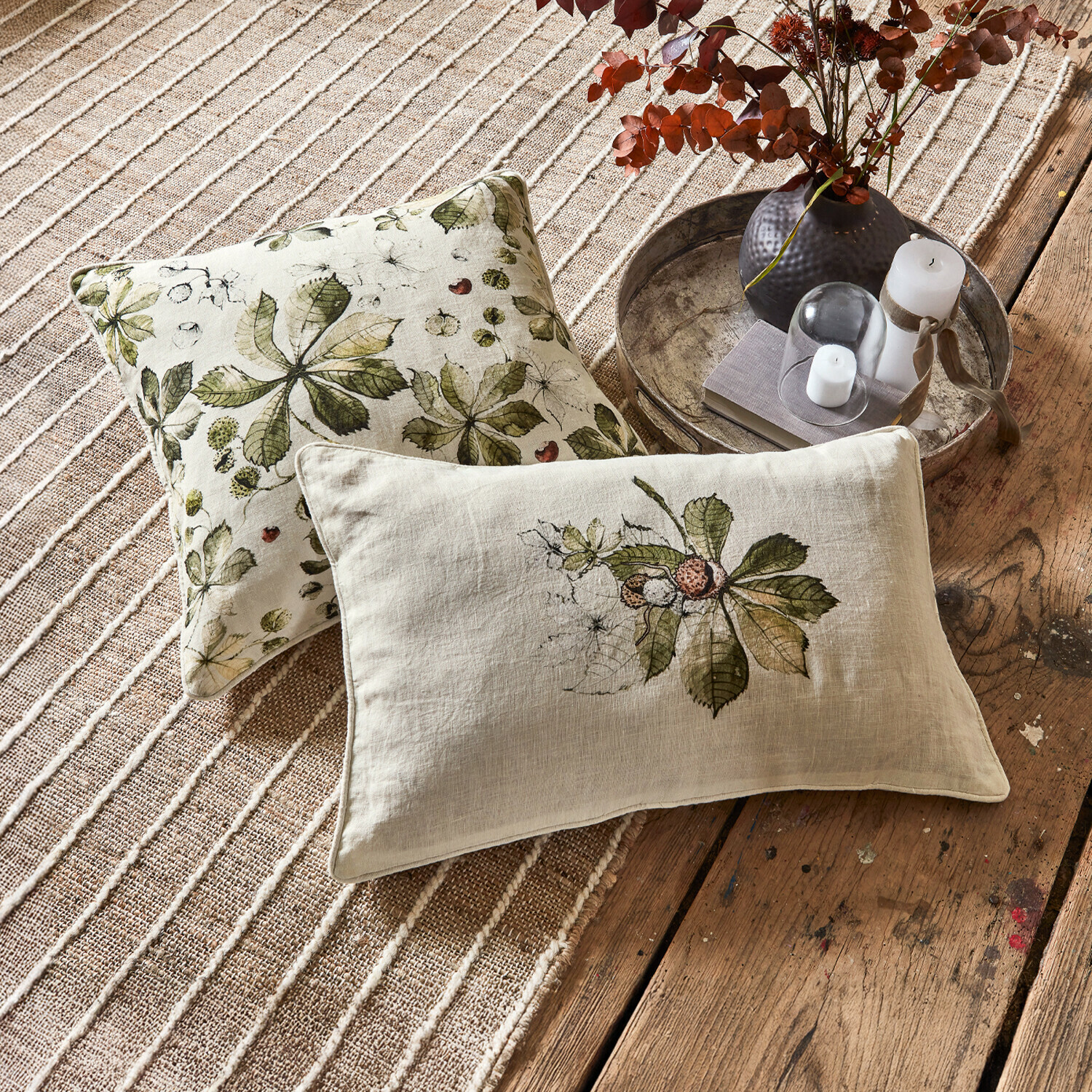 Lot de 2 housses de coussins Elsie