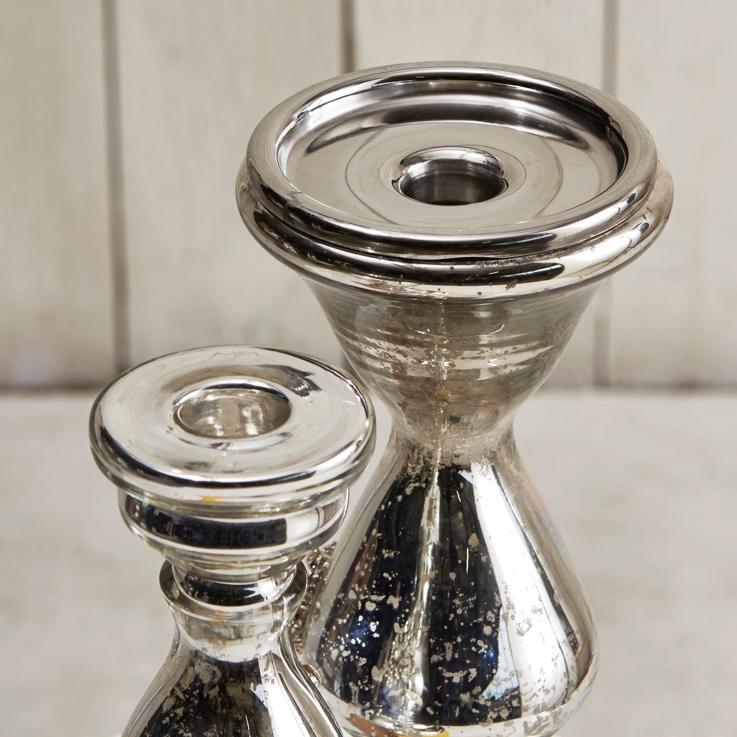 Lot de 2 bougeoirs Lysiane