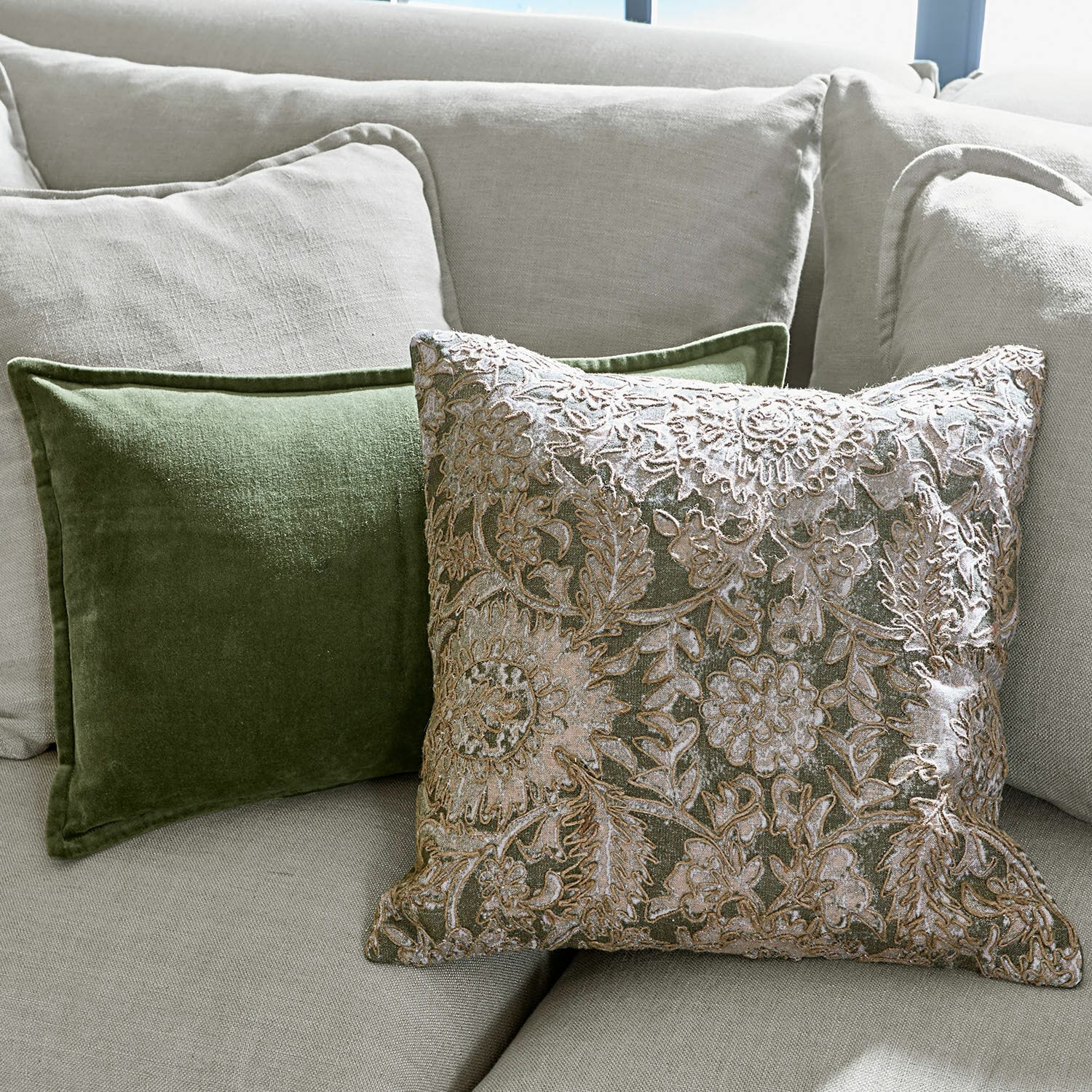 Lot de 2 housses de coussins Plainemont