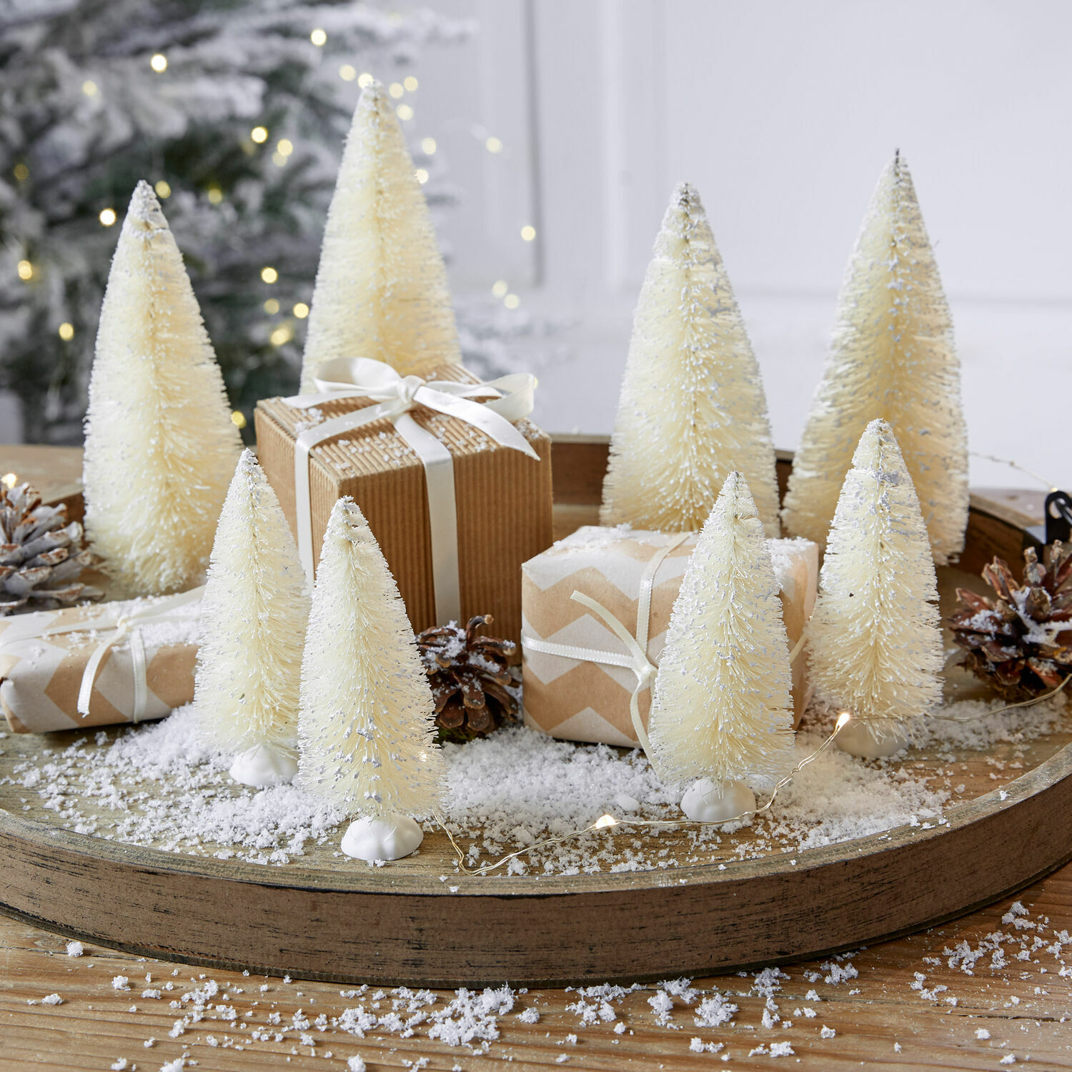 Lot de 8 sapins de décoration Peyton