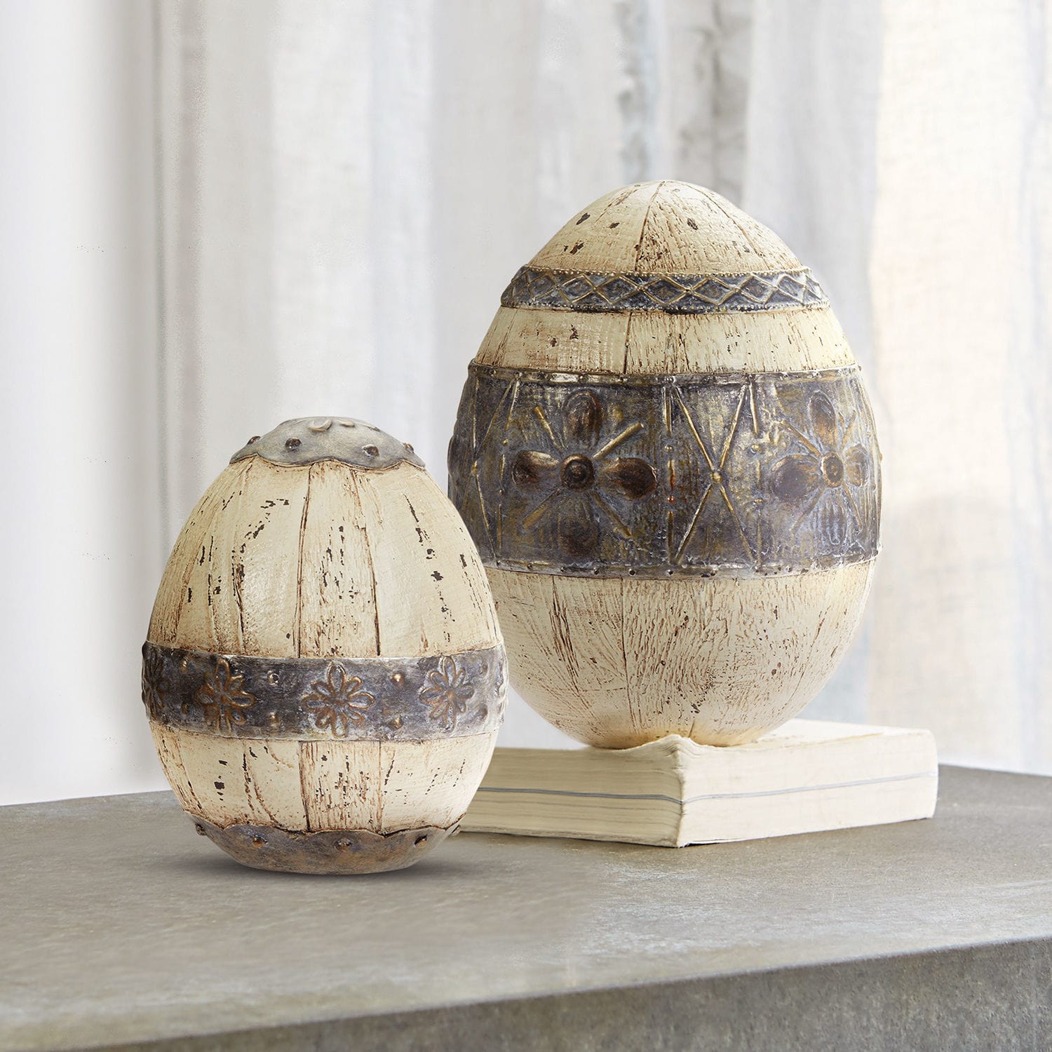 Lot de 2 œufs de Pâques Jamelia