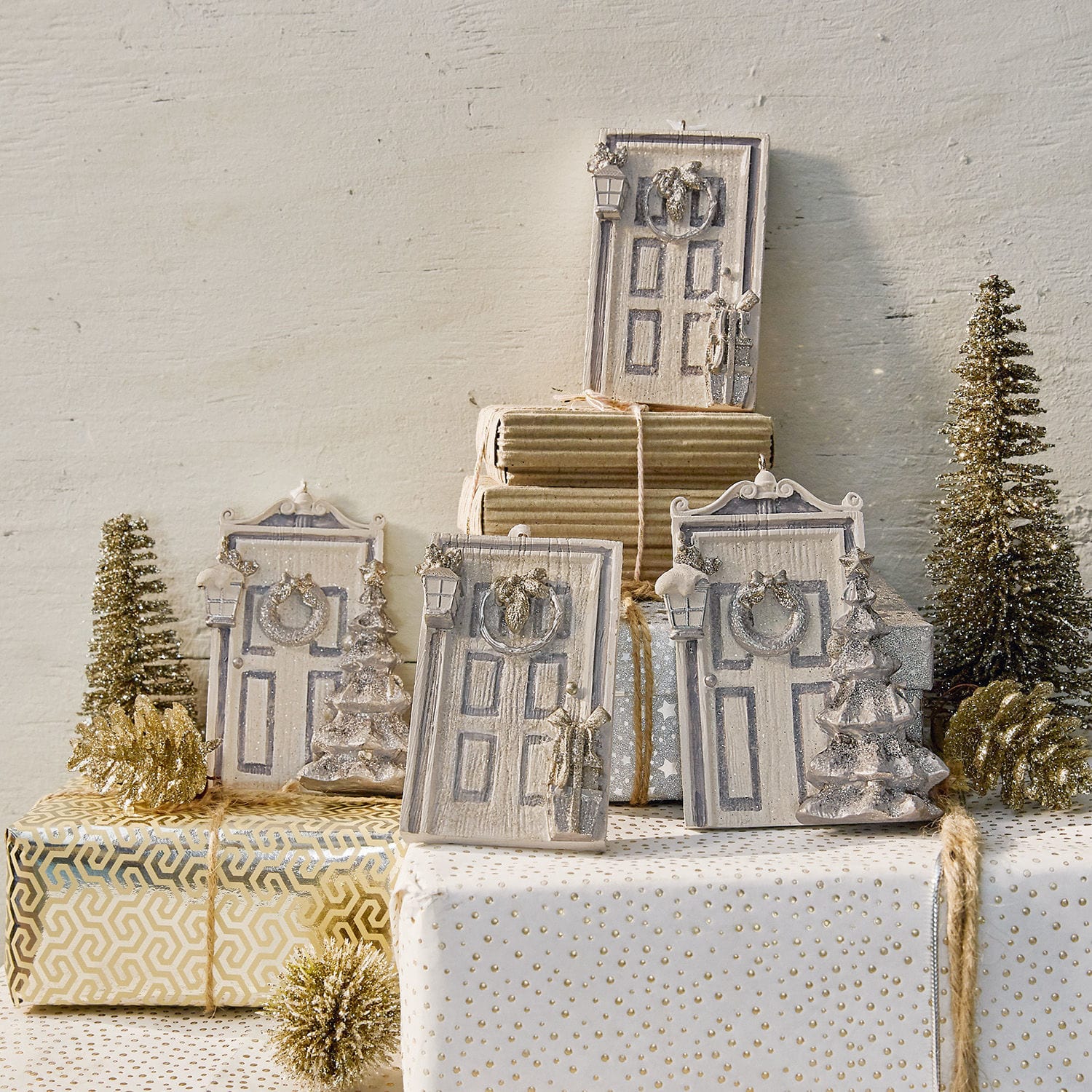 Lot de 4 décorations à suspendre Eystur