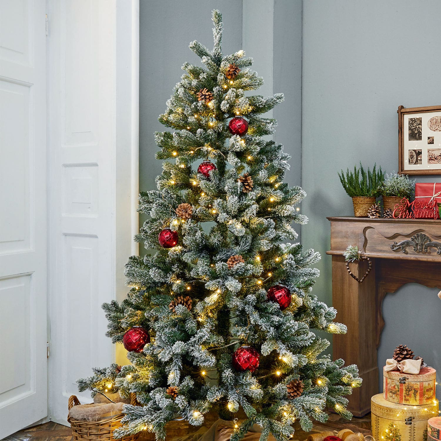 Lot de 6 décorations de Noël Roubi