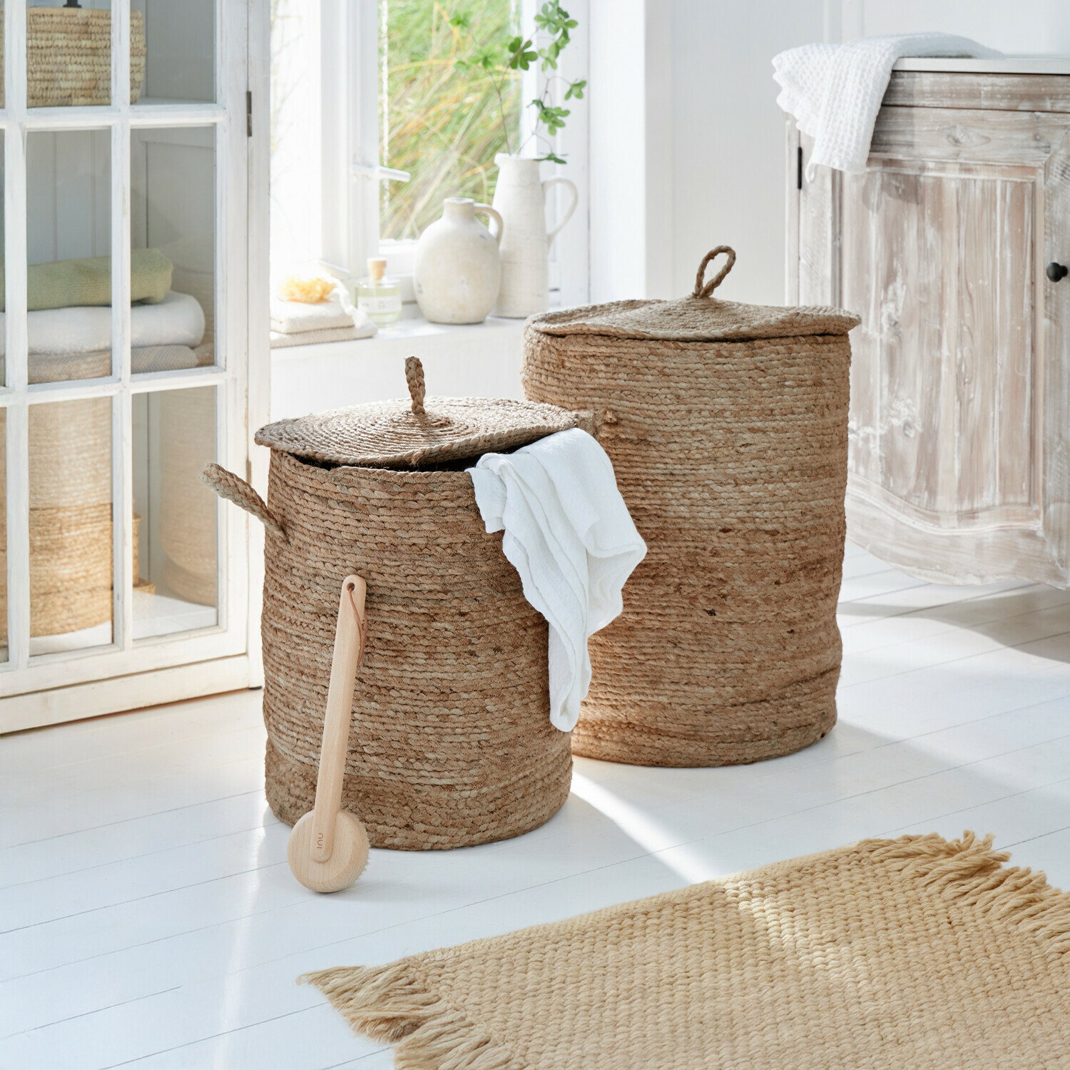 Lot de 2 paniers à linge Kory