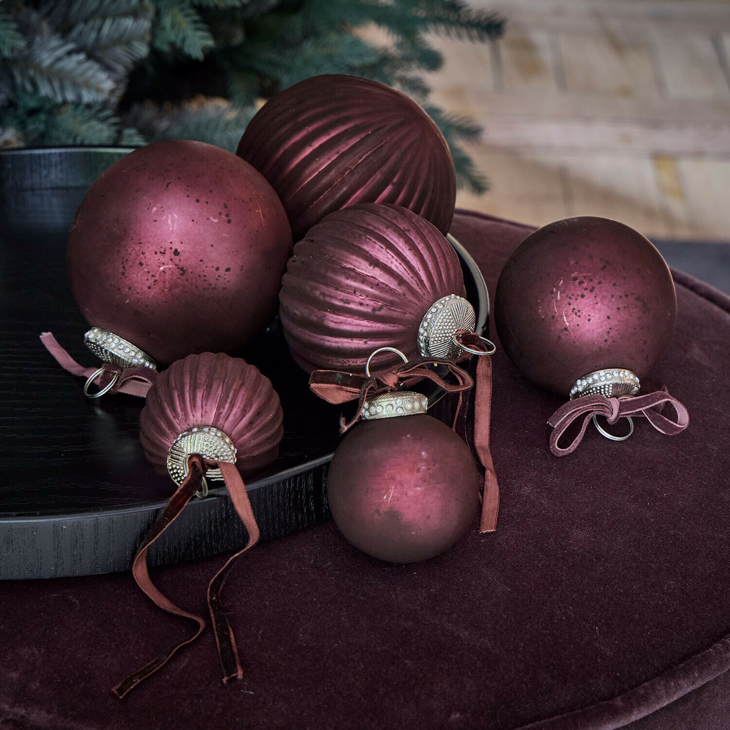 Lot de 6 boules de Noël Nuitelle Lot de 6 boules de Noël Nuitelle
