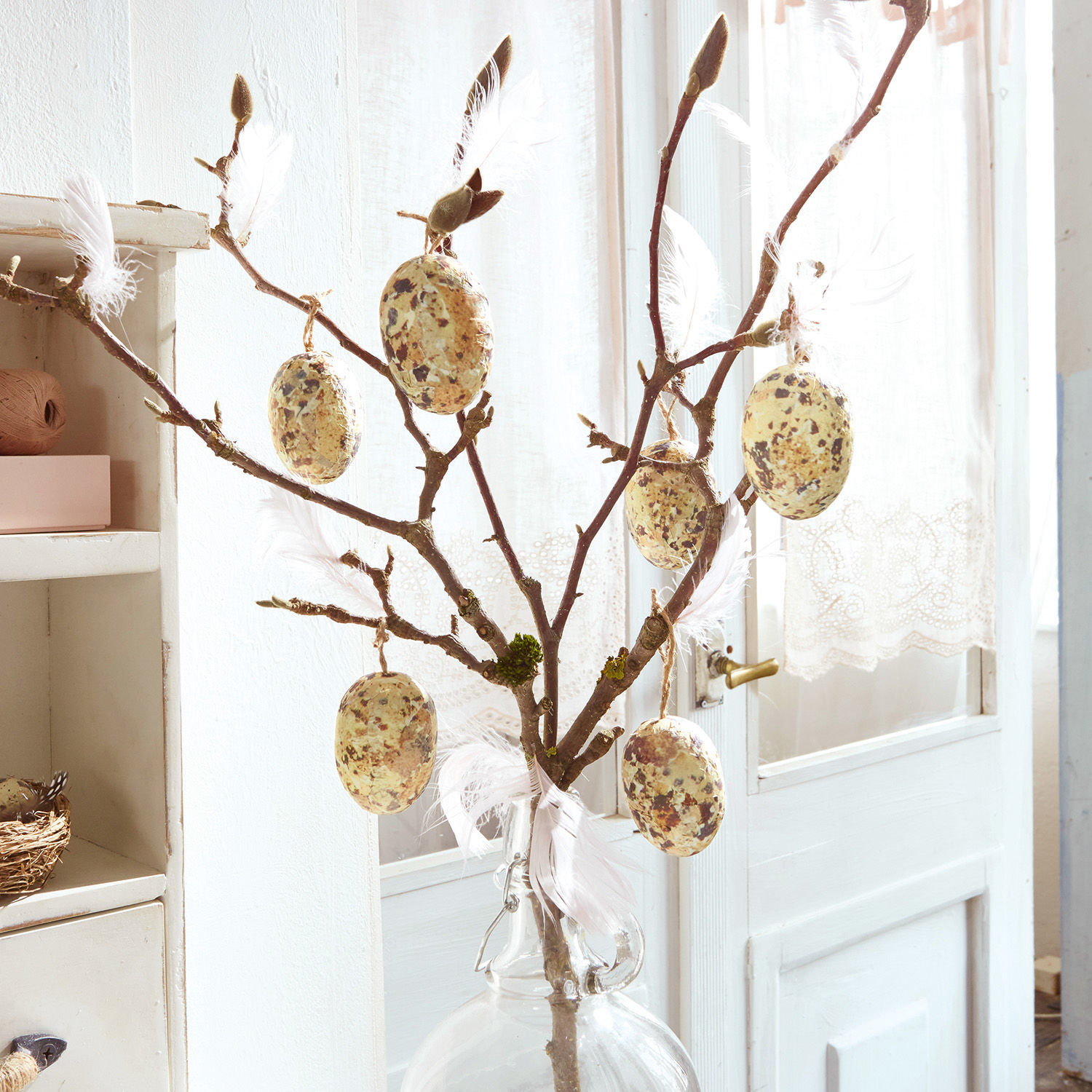 Lot de 6 œufs décoratifs Vika