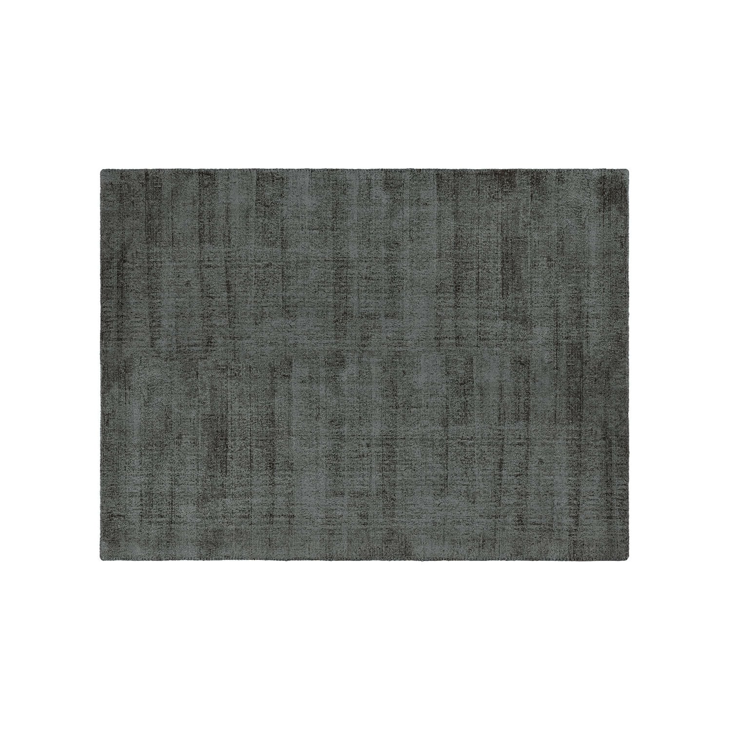 Tapis rectangulaire gris avec motif subtil, texture douce pour salon moderne