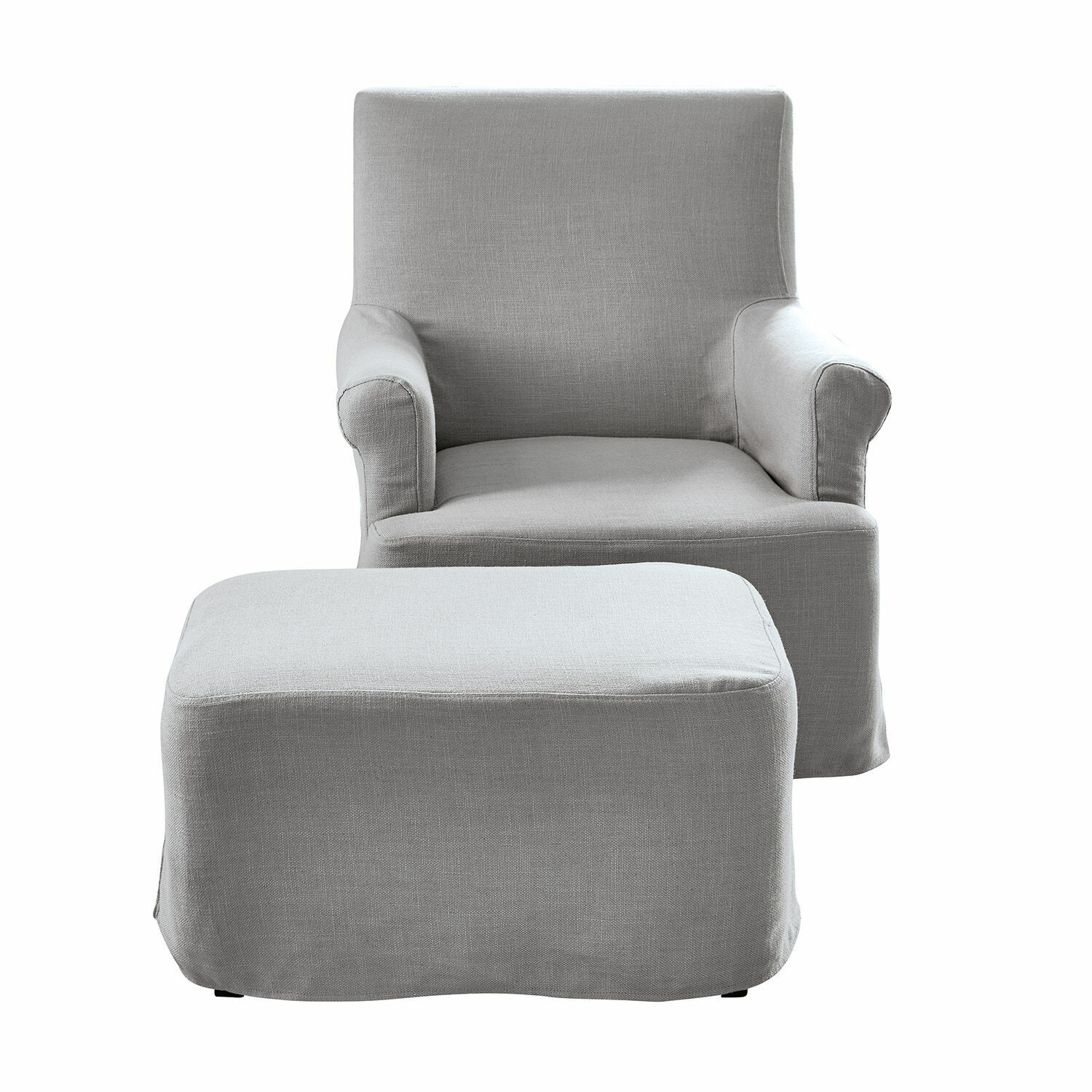 Fauteuil avec pouf Nasour