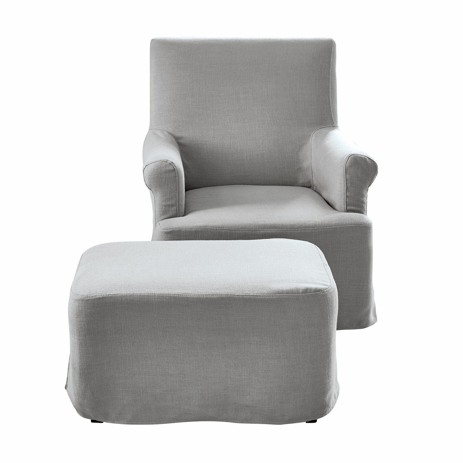 Fauteuil avec pouf Nasour