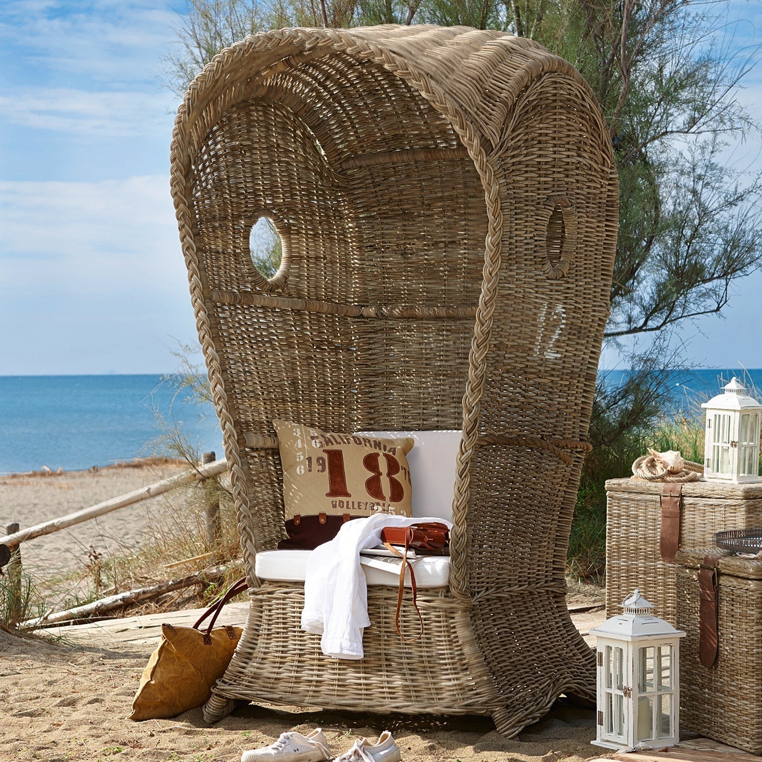 Fauteuil-cabine de plage Cliffwood Beach