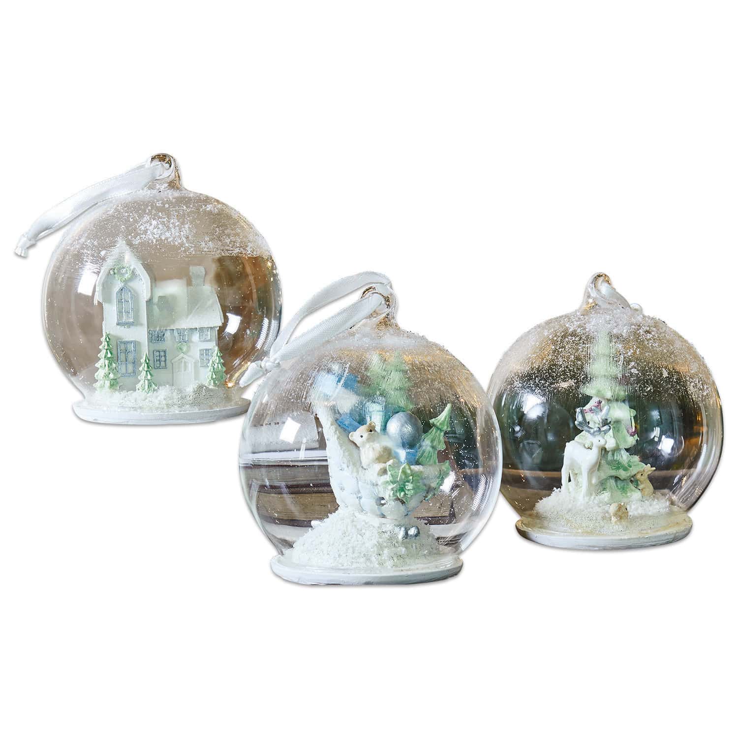Lot de 3 décorations de Noël Winterland