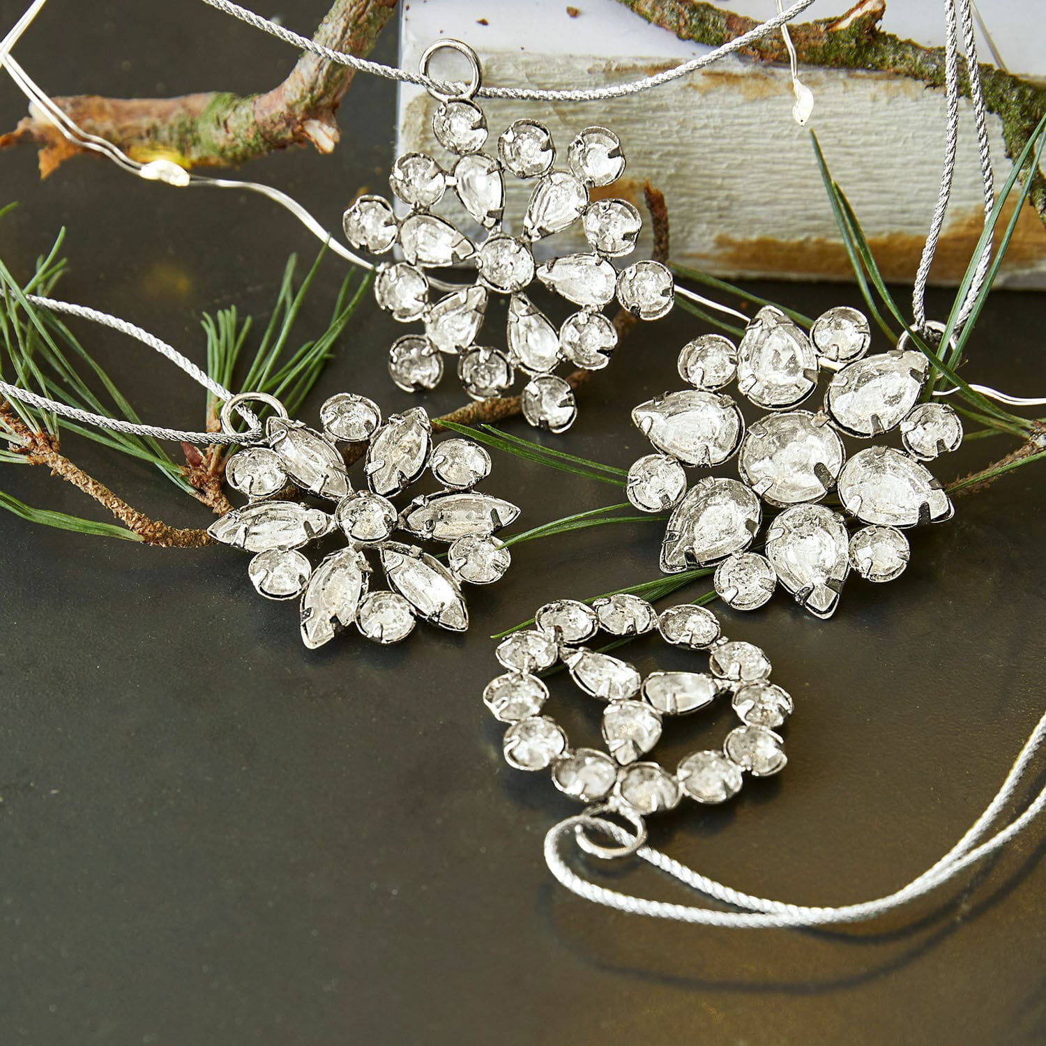 Lot de 4 décorations de Noël Gaines
