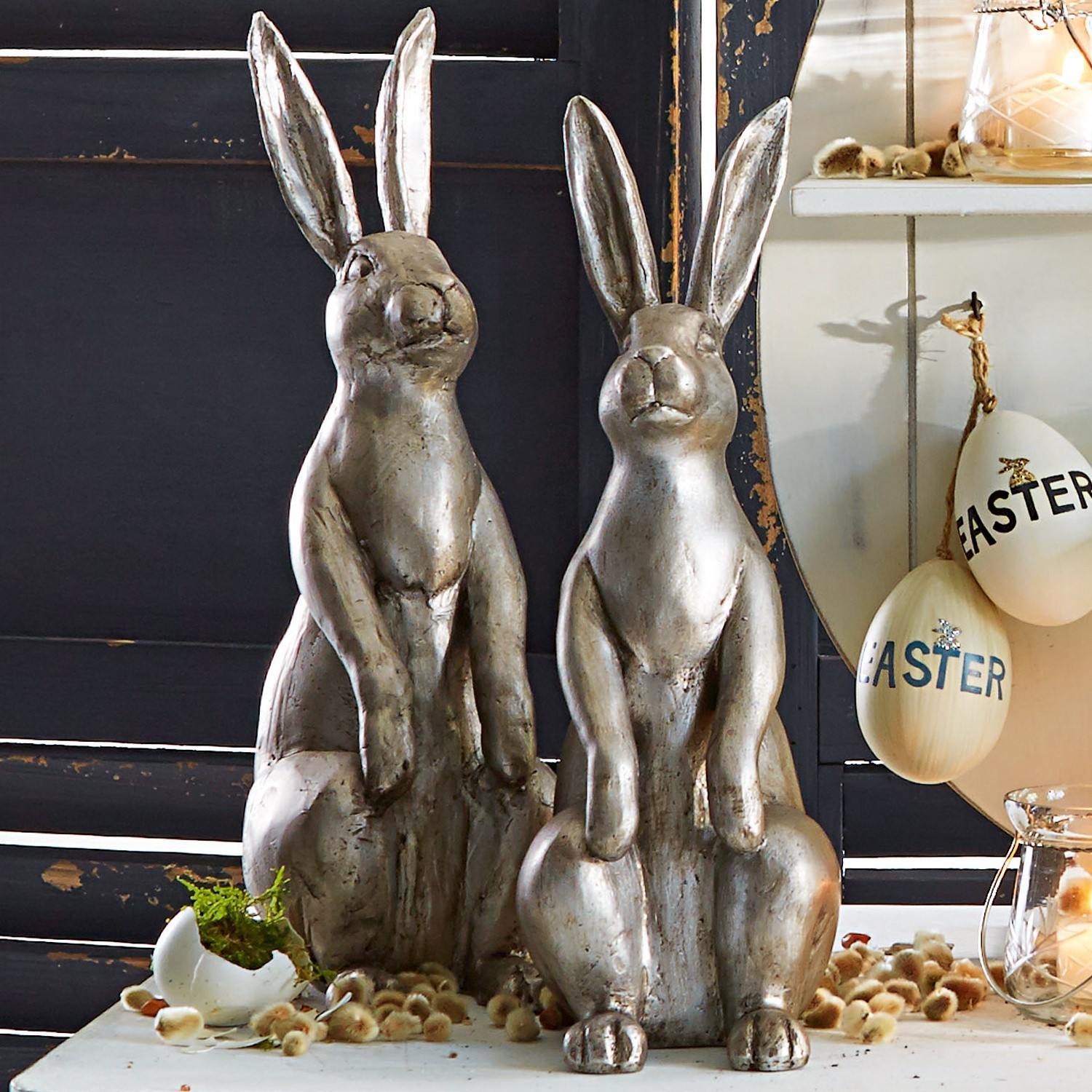 Lot de 2 décorations Lapin Peter & Paul
