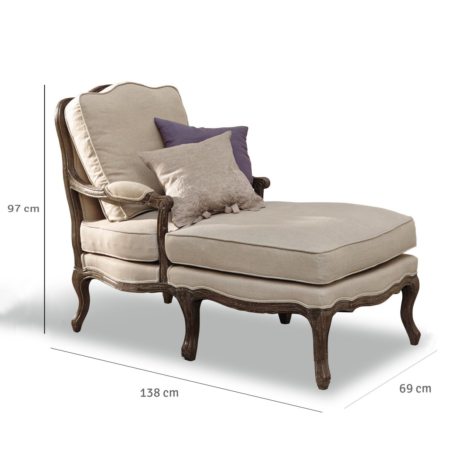 Chaise longue Monneville