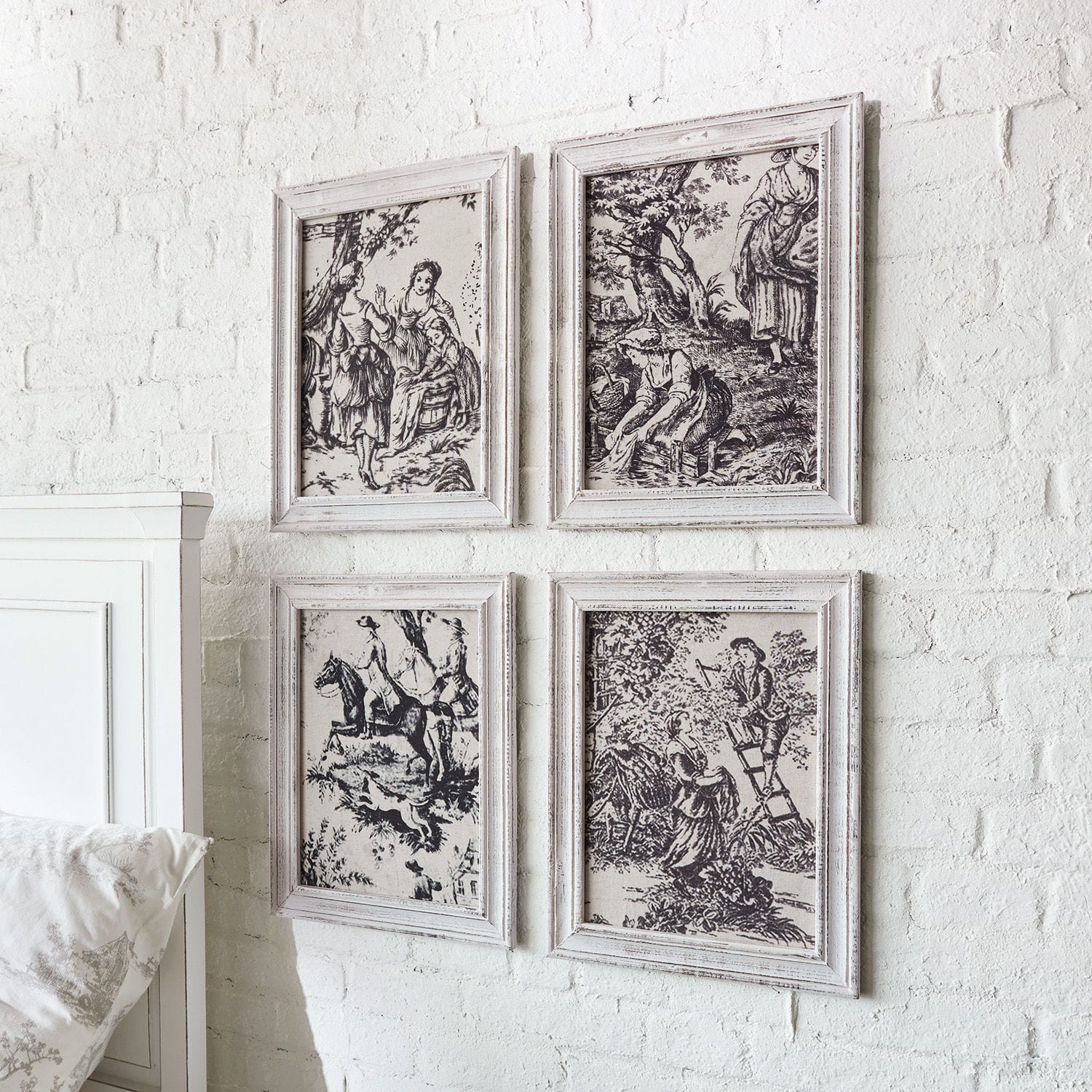 Lot de 4 tableaux Abetone