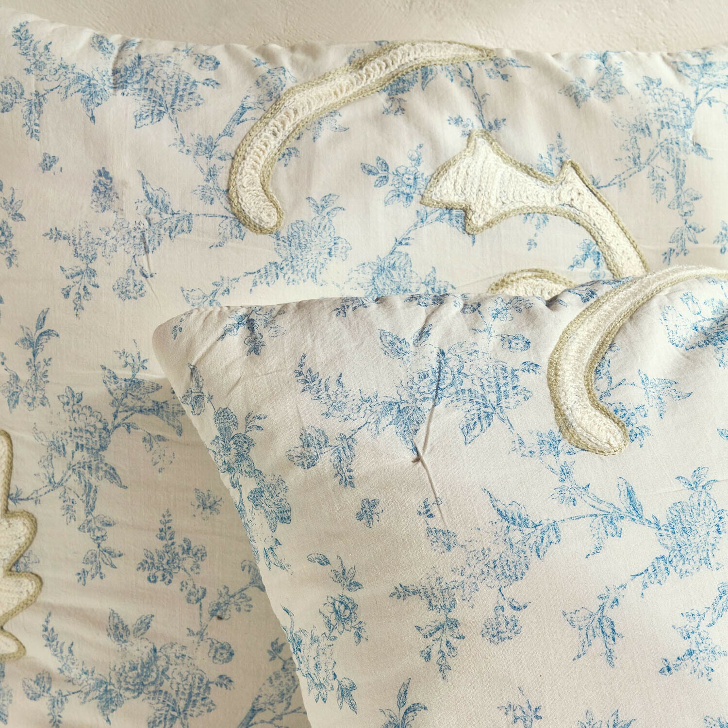 Lot de 2 housses de coussin Rocaille Étoilée