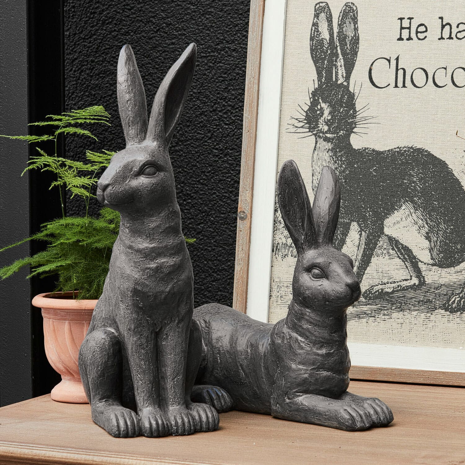 Lot de 3 lapins Ambre