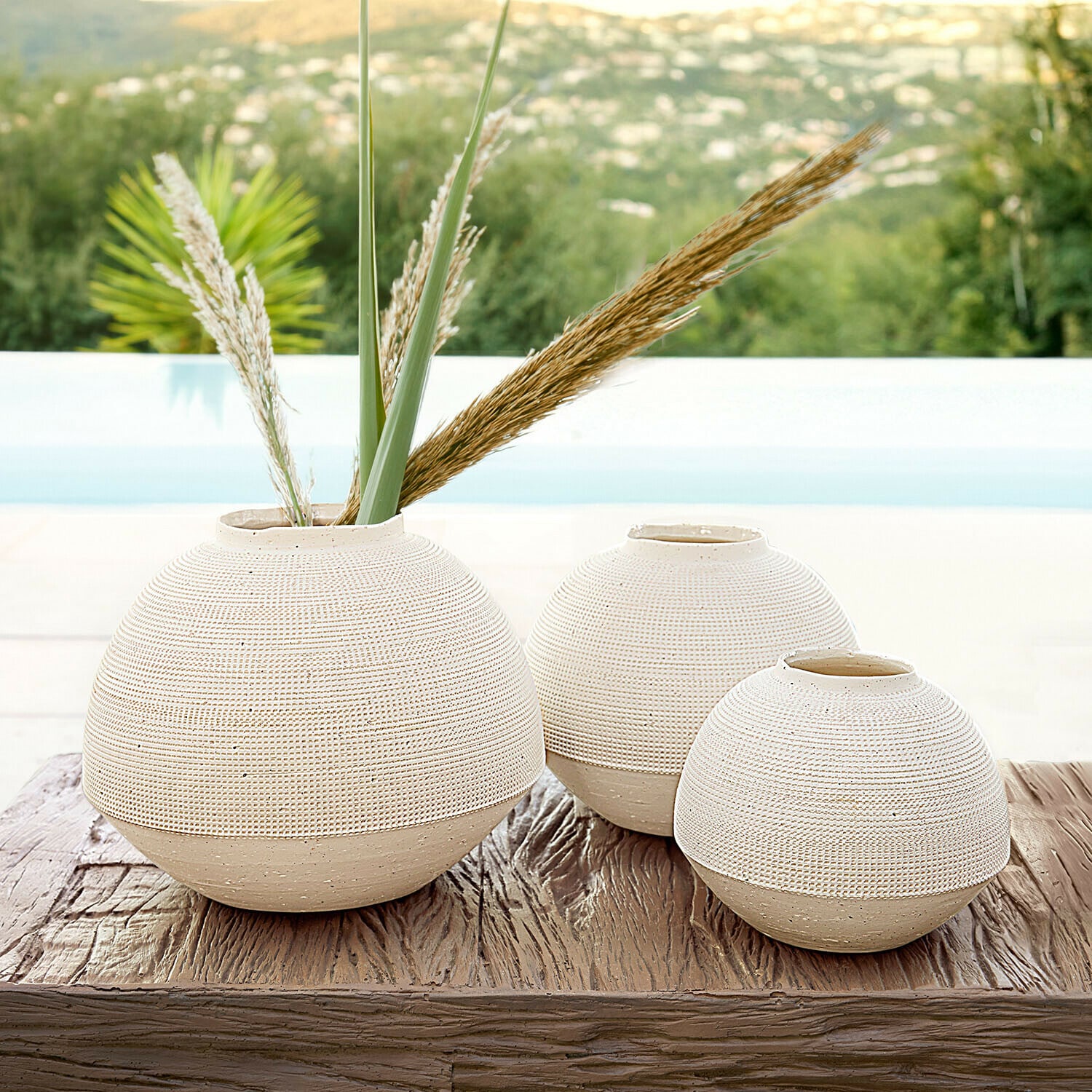 Lot de 3 vases Émoliane