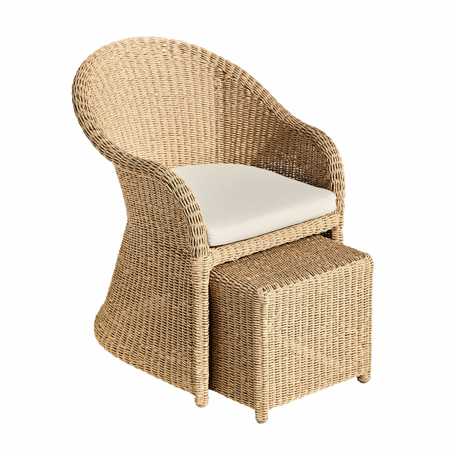 Fauteuil avec tabouret Morienne