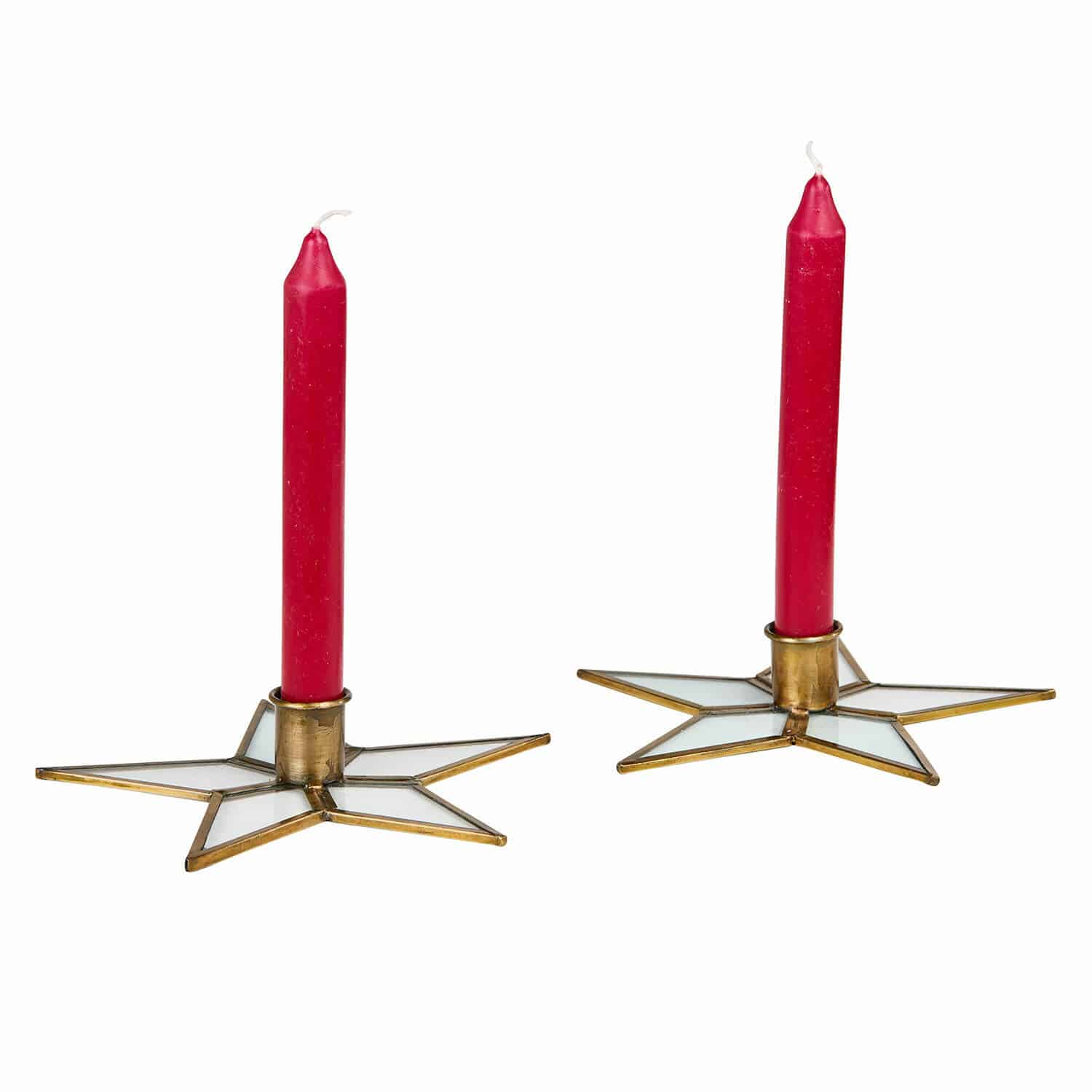 Lot de 2 bougeoirs Zaydan