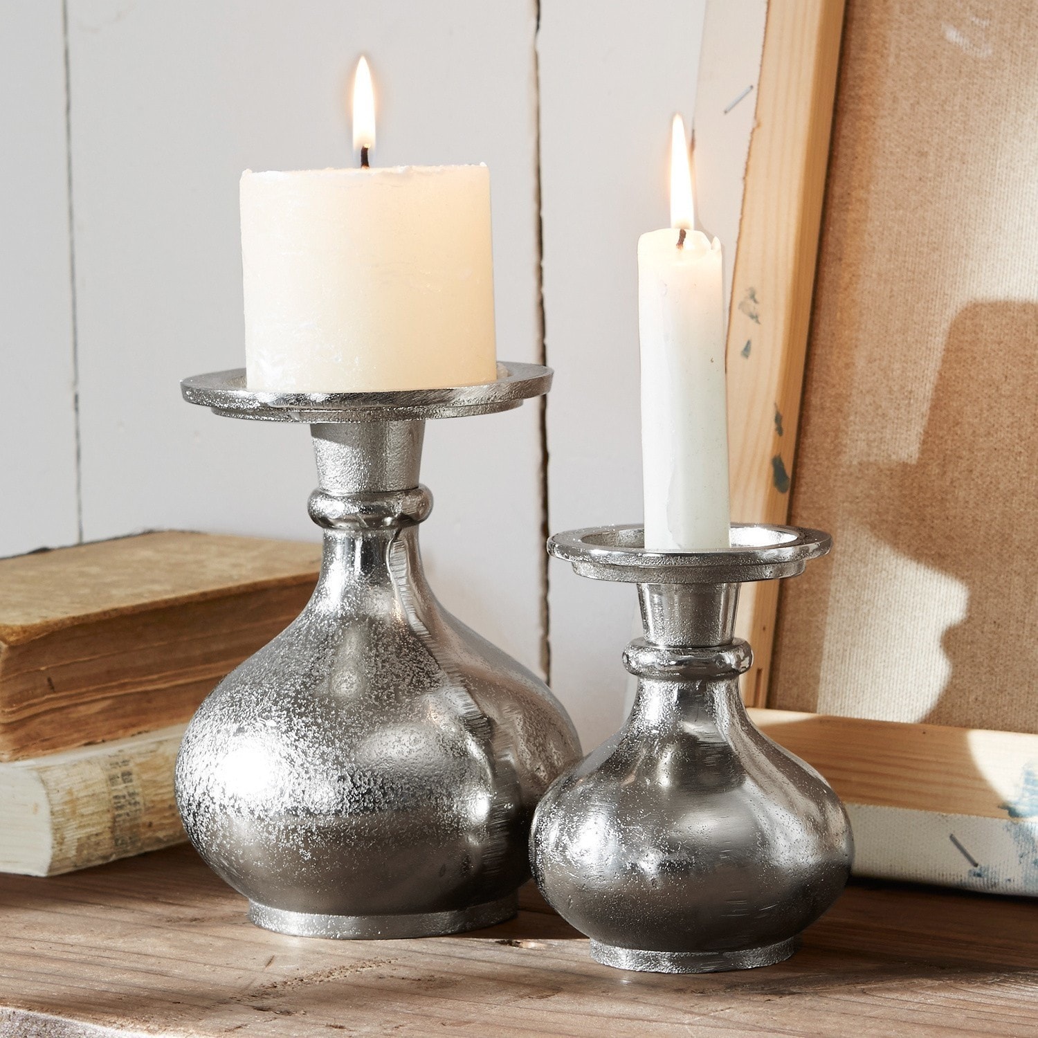 Lot de 2 bougeoirs Luela