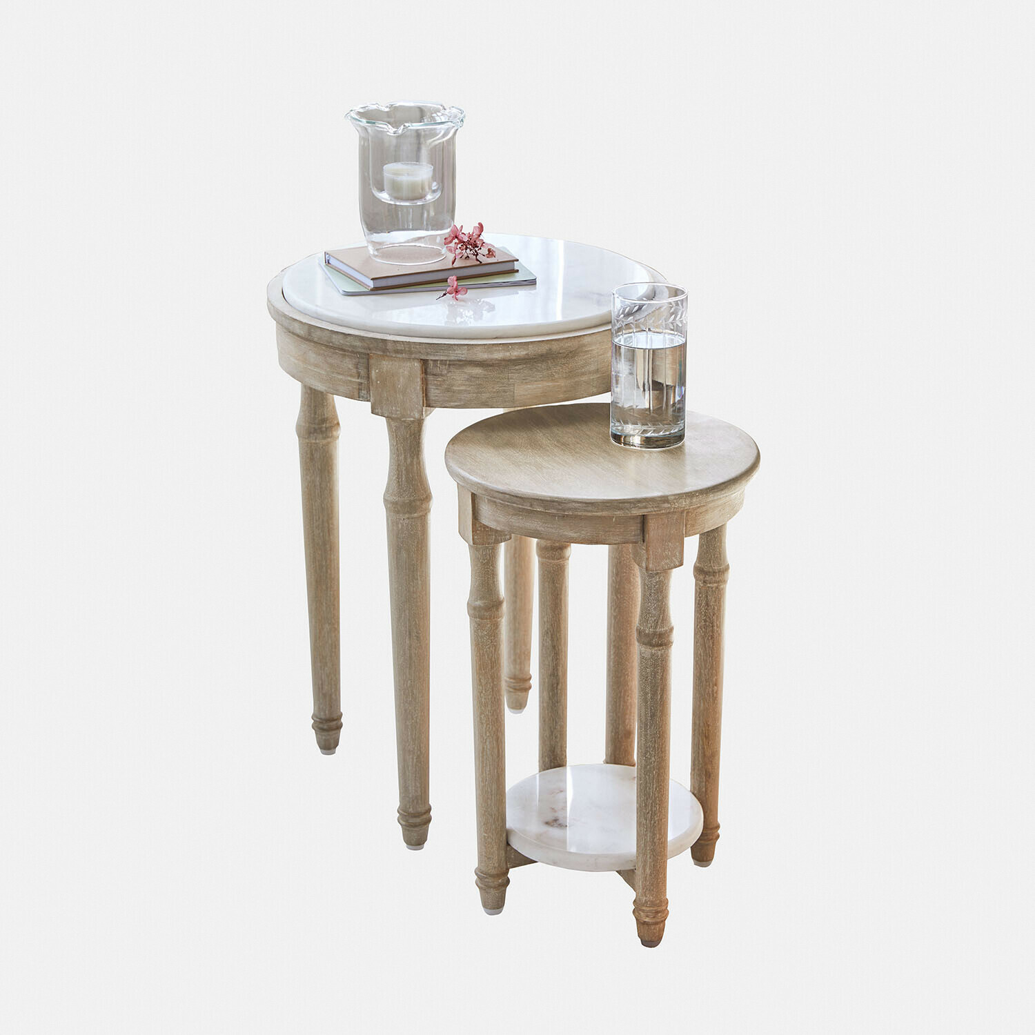 Lot de 2 tables d’appoint Camélune