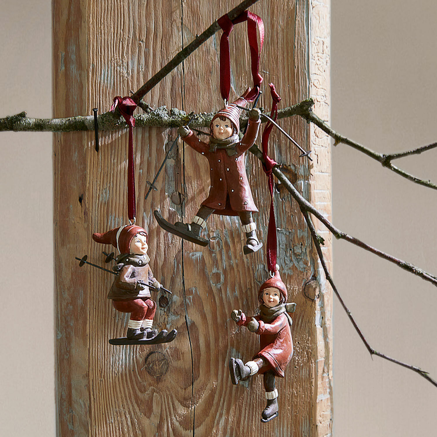 Lot de 3 décorations à suspendre Bibury