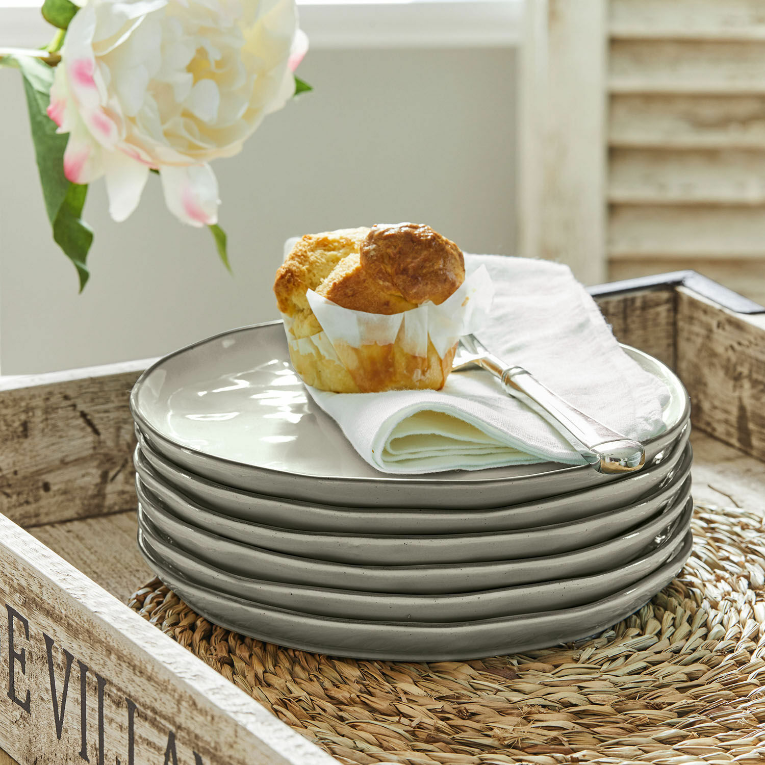 Lot de 6 assiettes à dessert Biarré