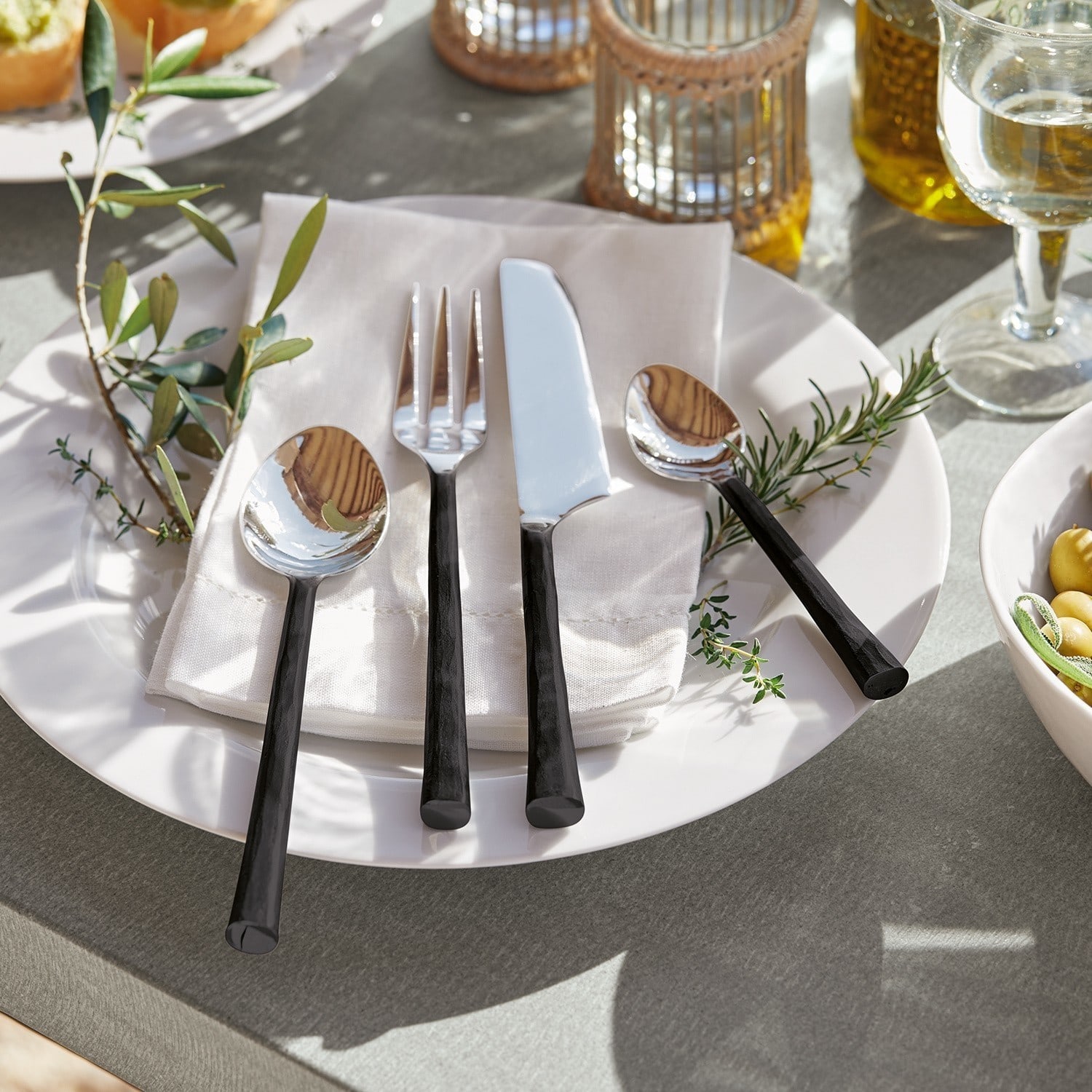 Lot de 4 couverts Lyssia
