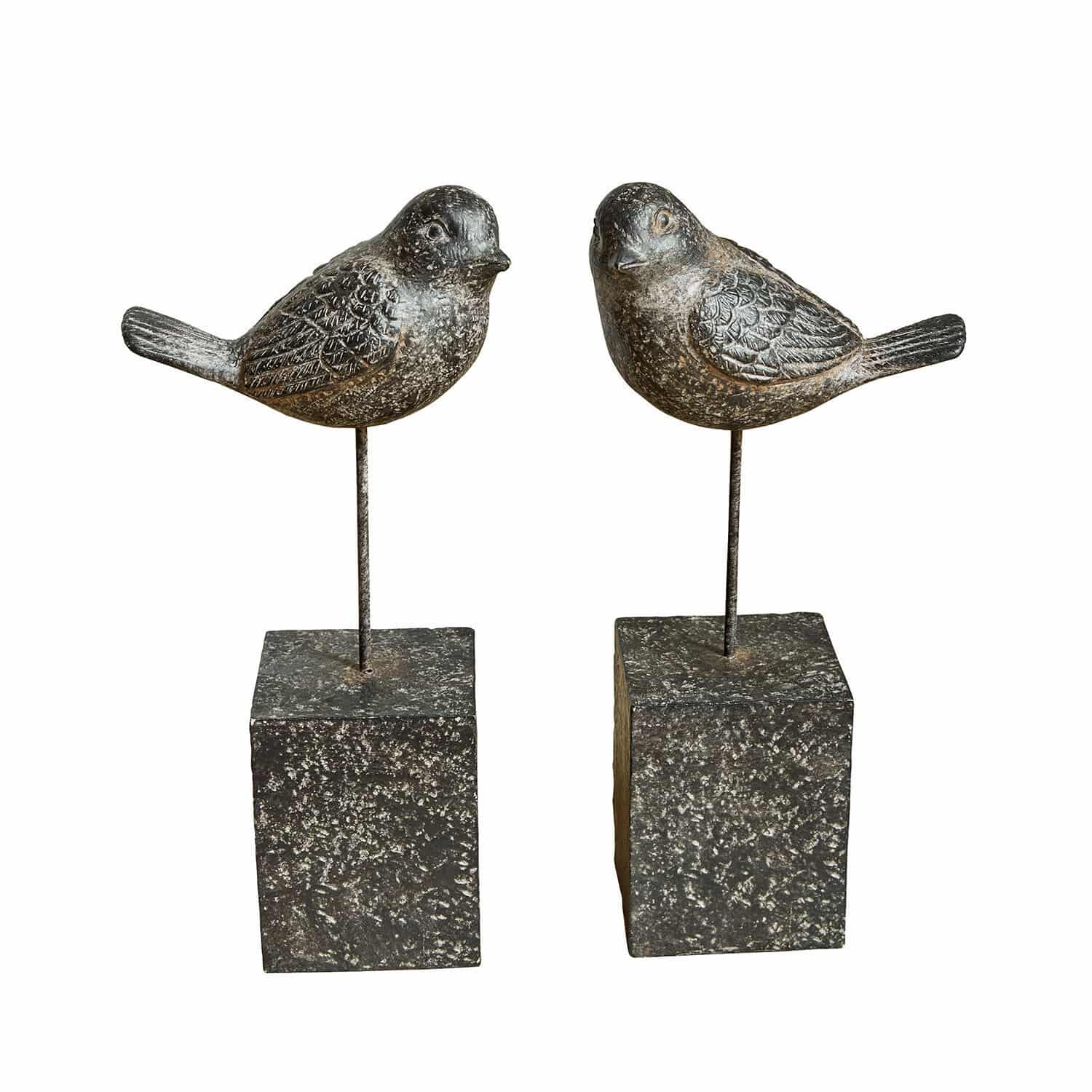 Lot de 2 oiseaux décoratifs Juxivel