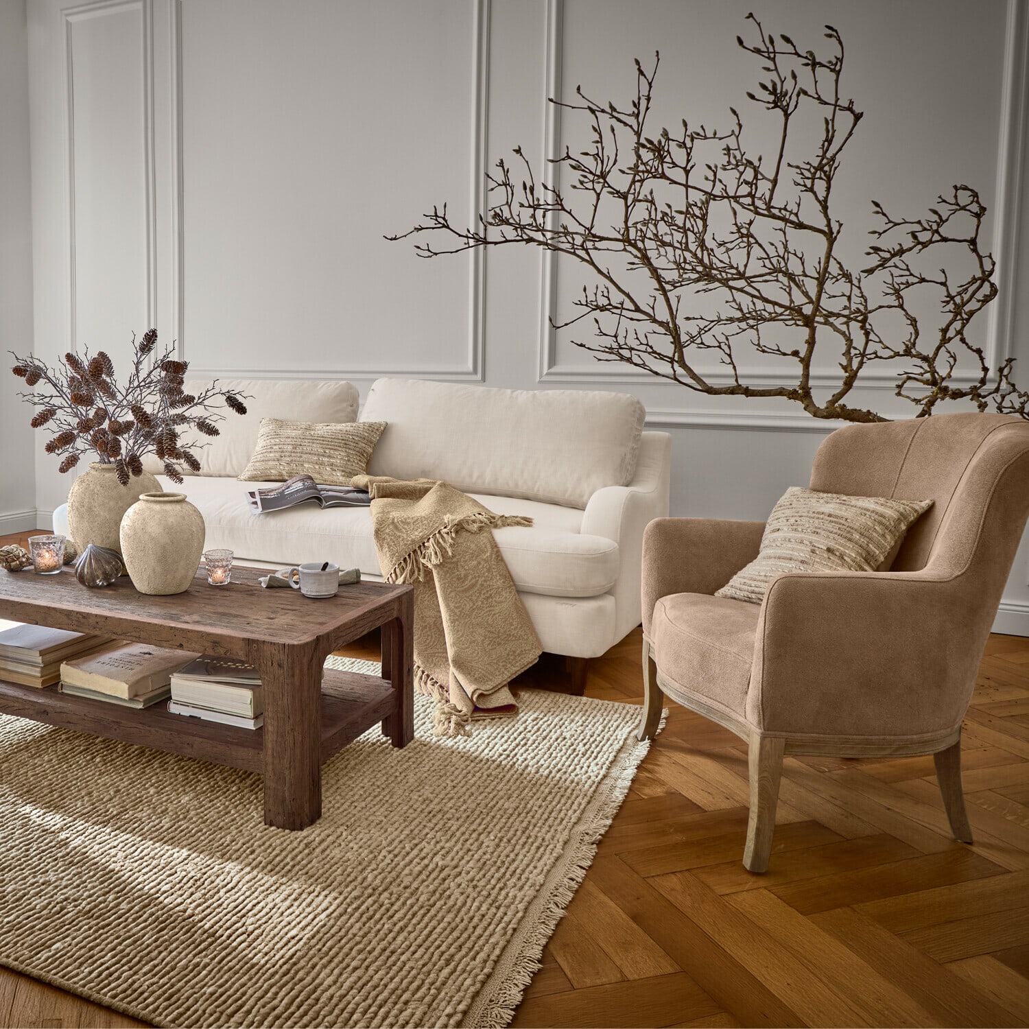 Lot de 2 housses de coussins Péravelle