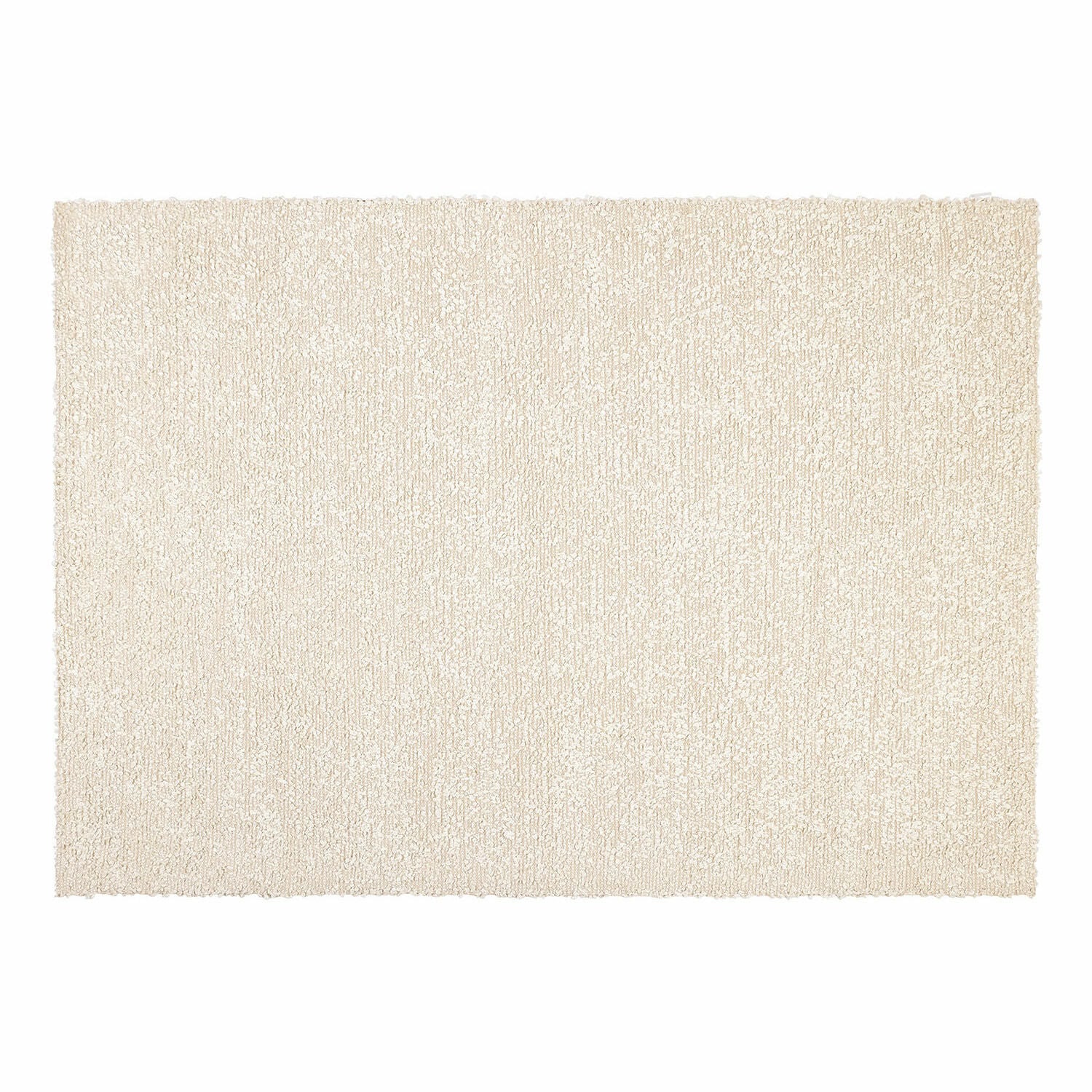 Tapis Wodaha Tapis rectangulaire en matériau doux couleur crème, parfait pour un intérieur moderne