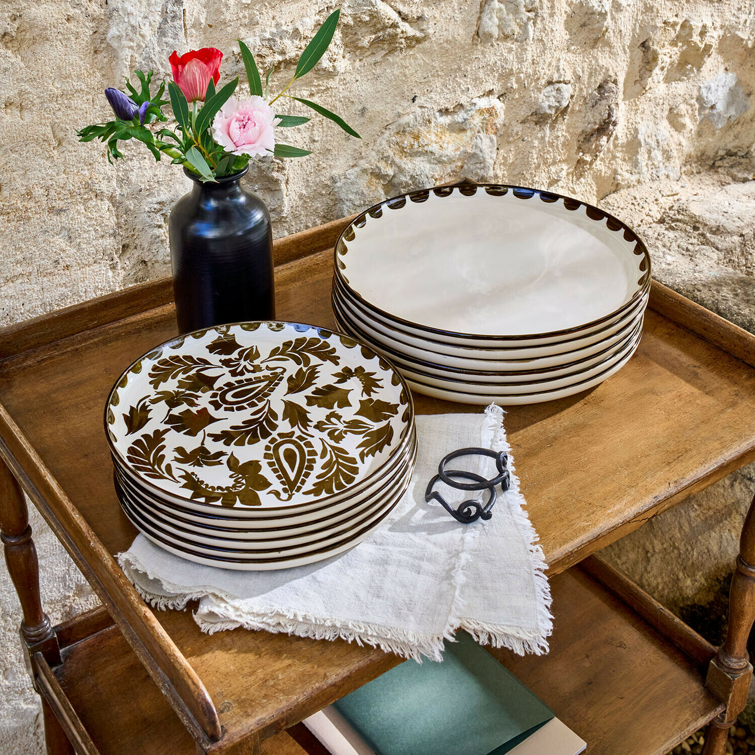 Lot de 12 assiettes Tazira