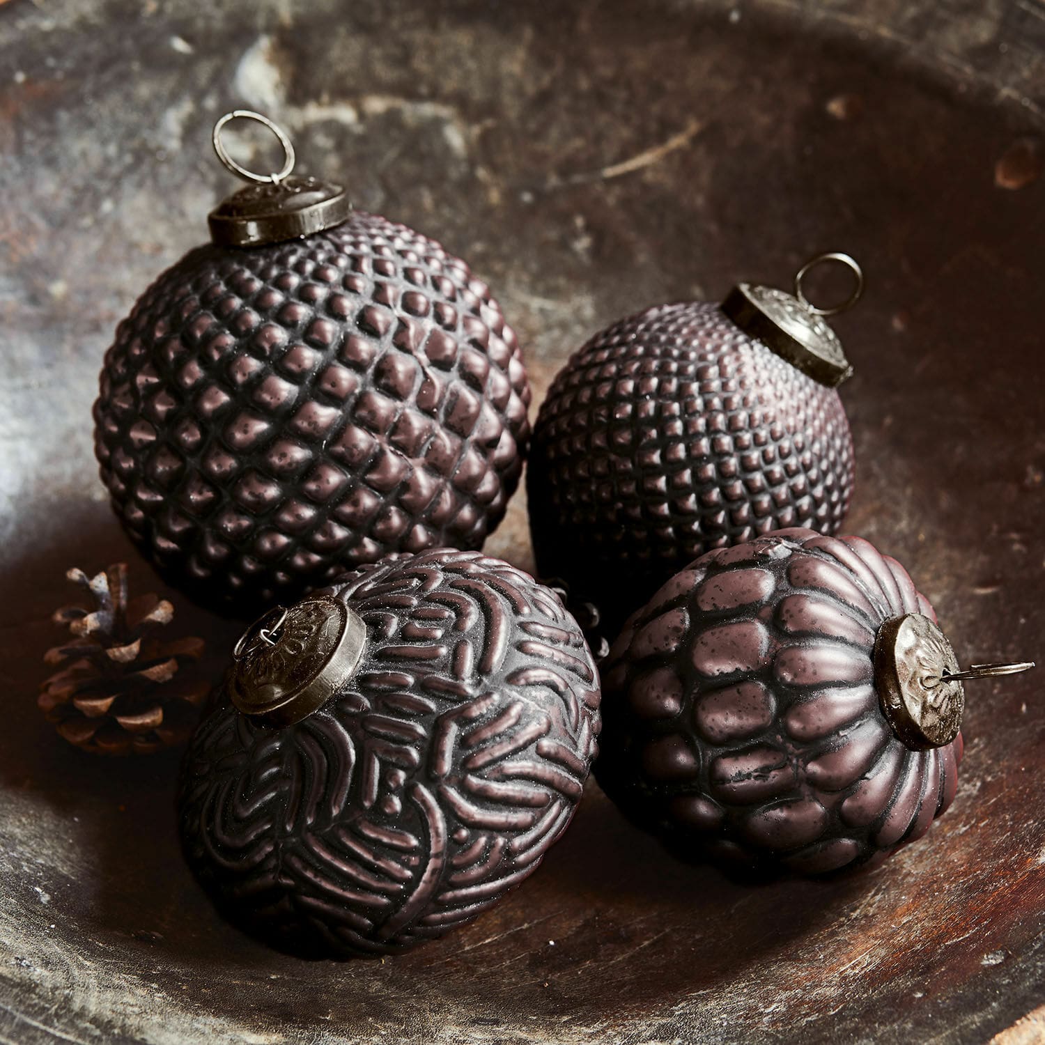 Lot de 4 boules de Noël Meyen