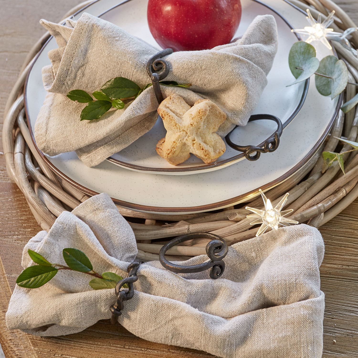 Lot de 4 ronds de serviettes Astor