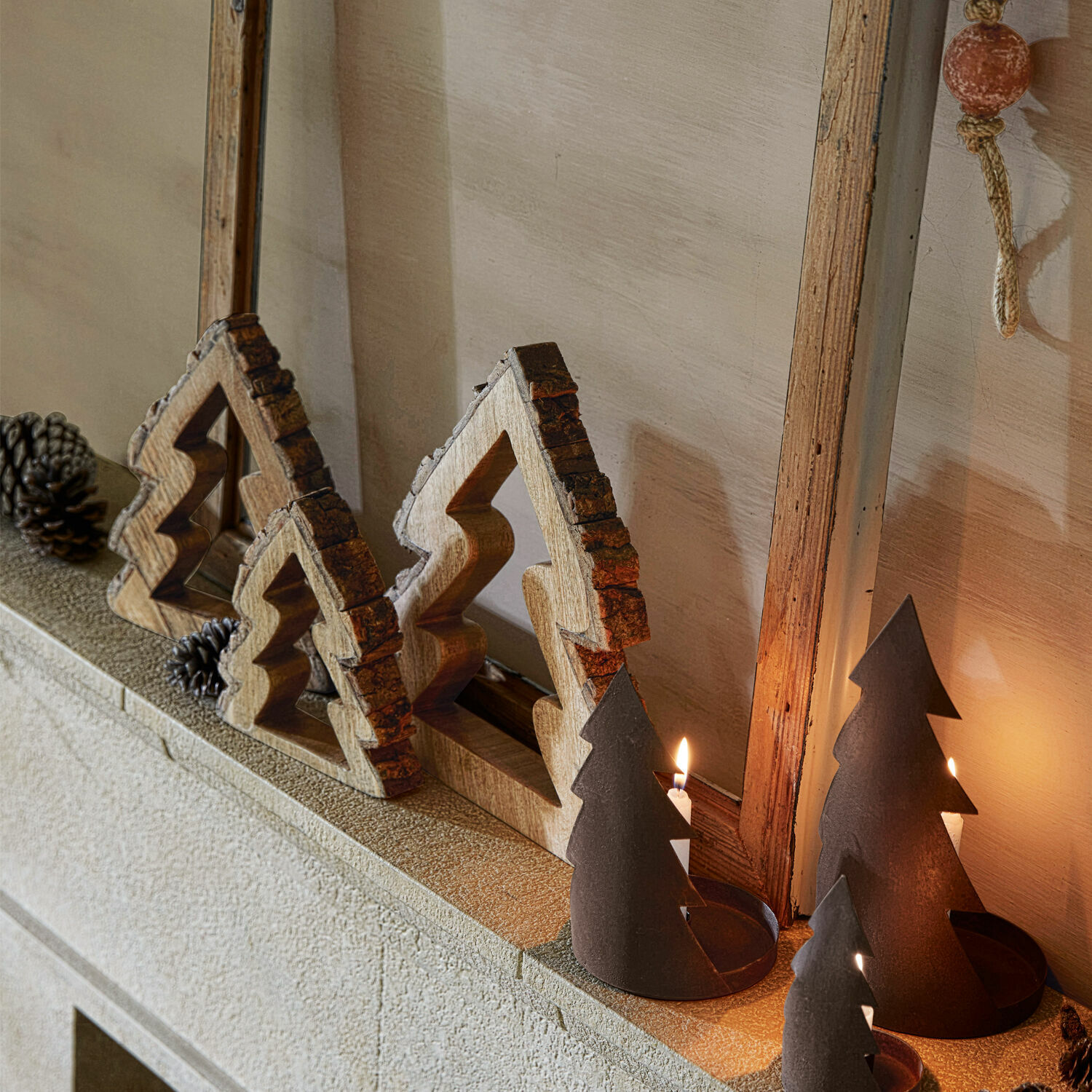 Lot de 3 sapins décoratifs Raymond