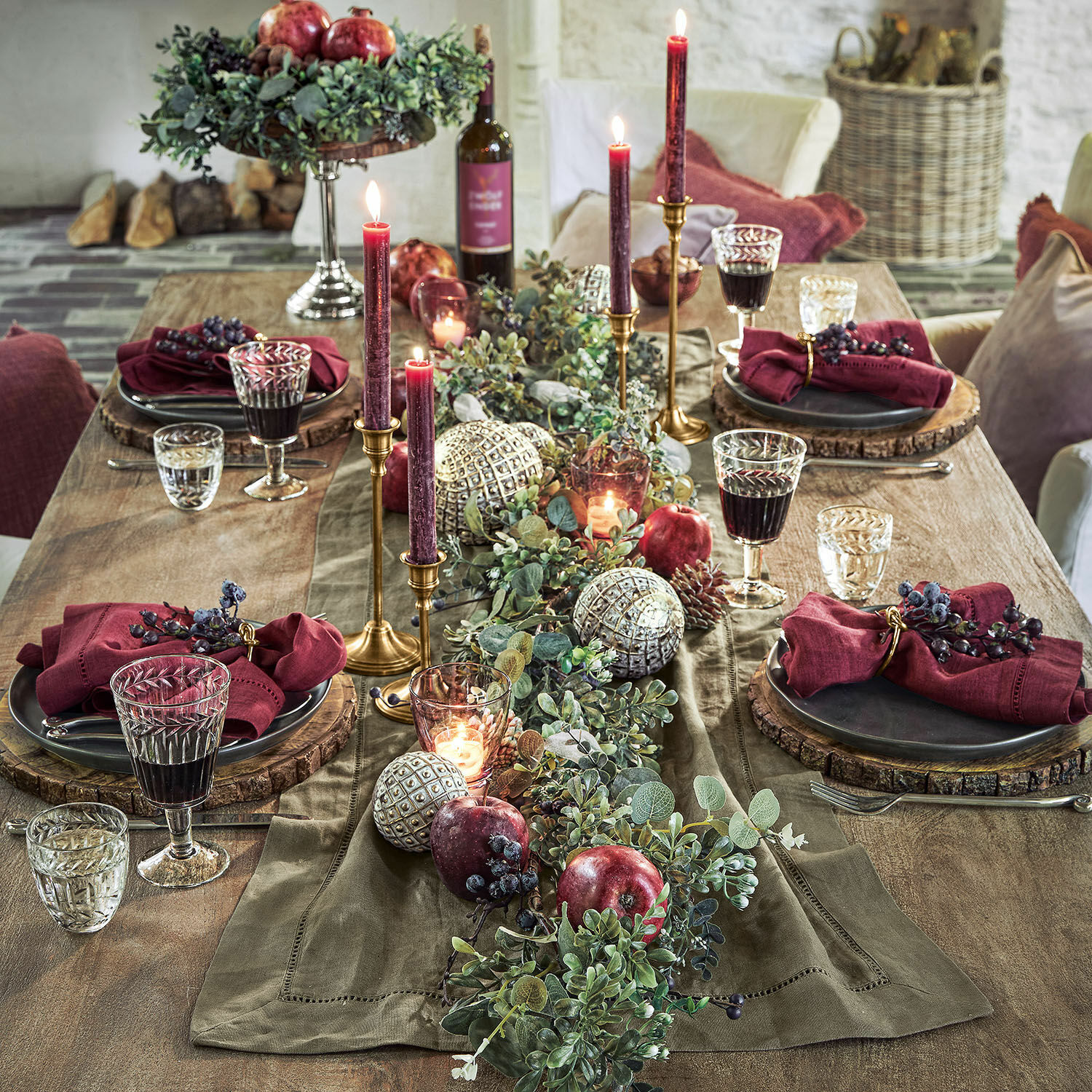 Lot de 6 décorations de Noël Lucero