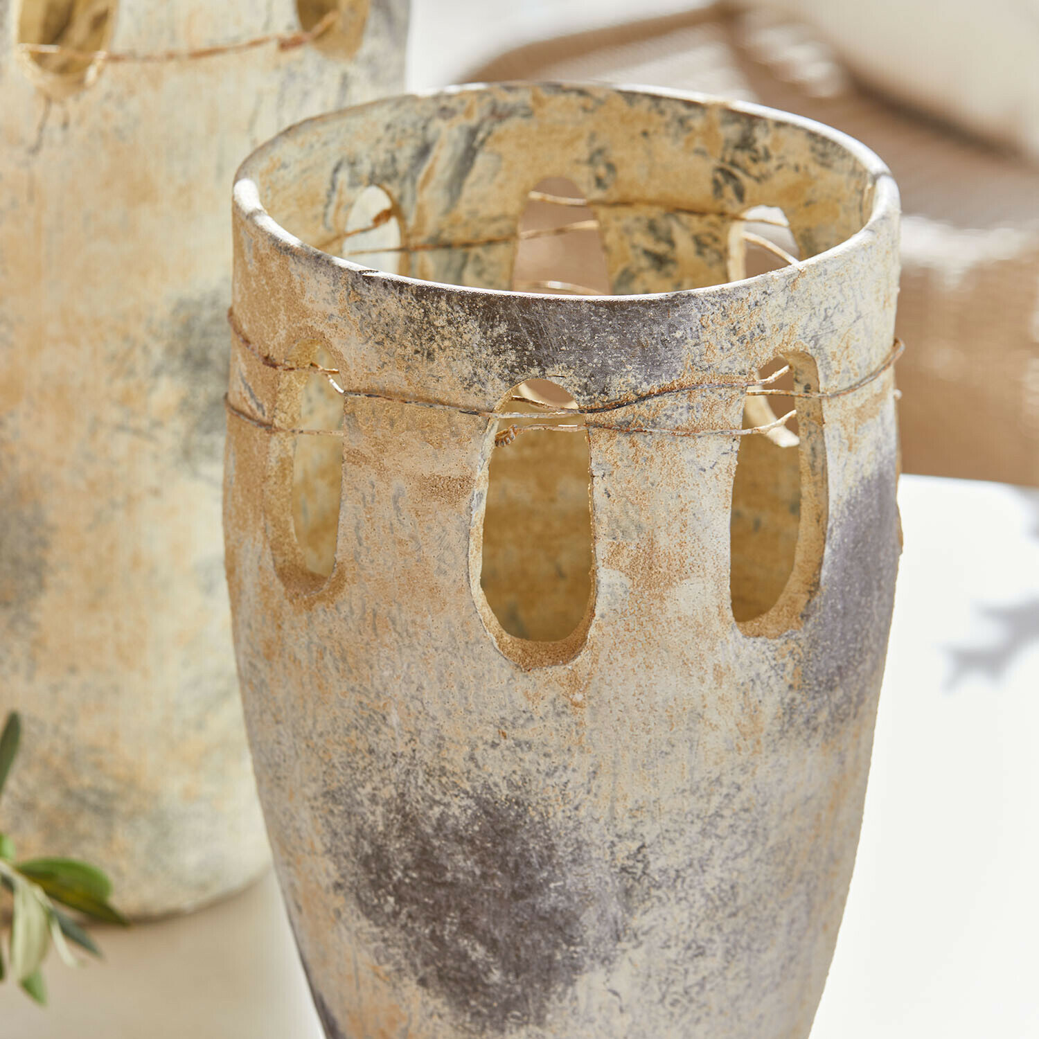 Lot de 2 vases Delunas