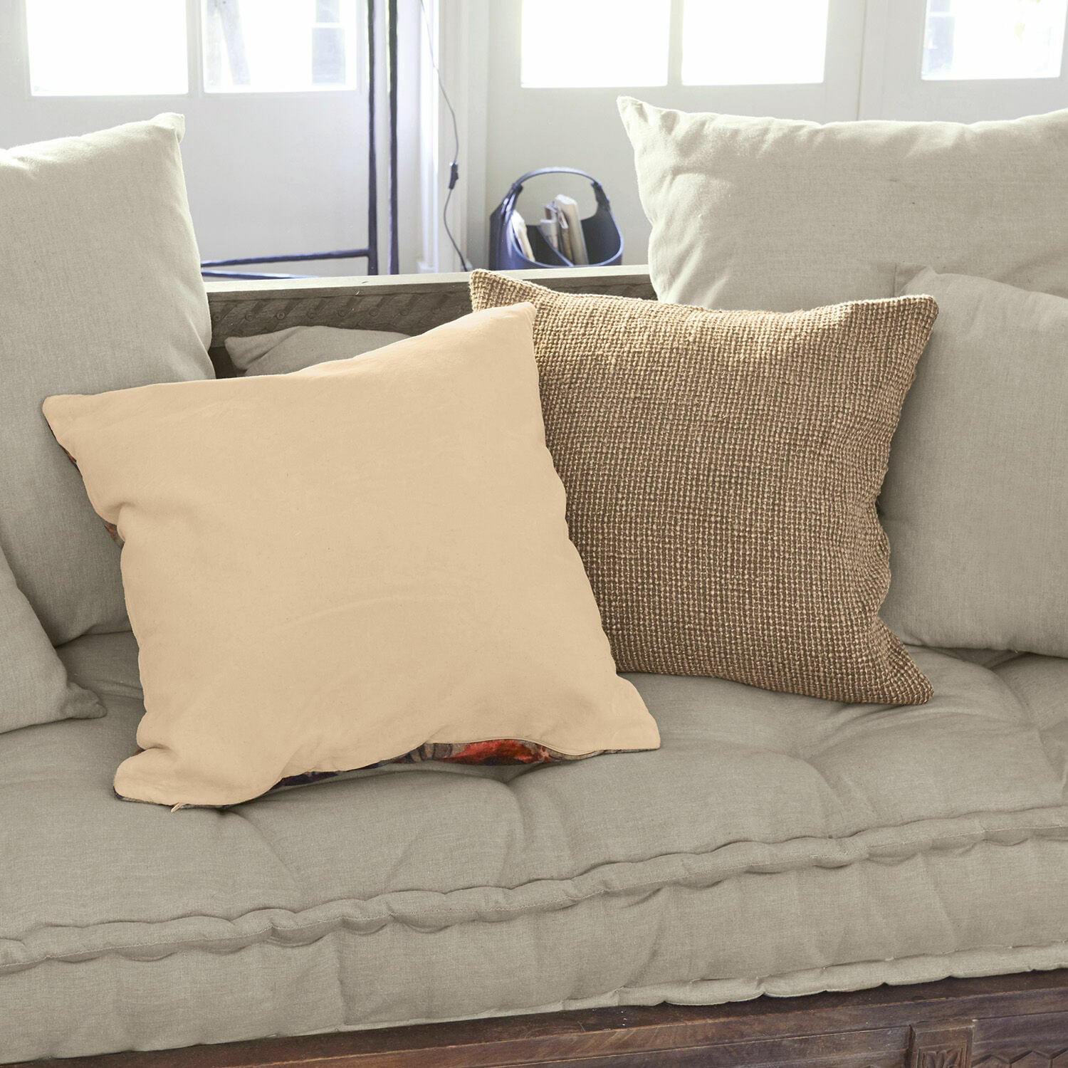 Housses Coussins Loberon Style Berbère - Lot De 2 Housses Soie Et Coton