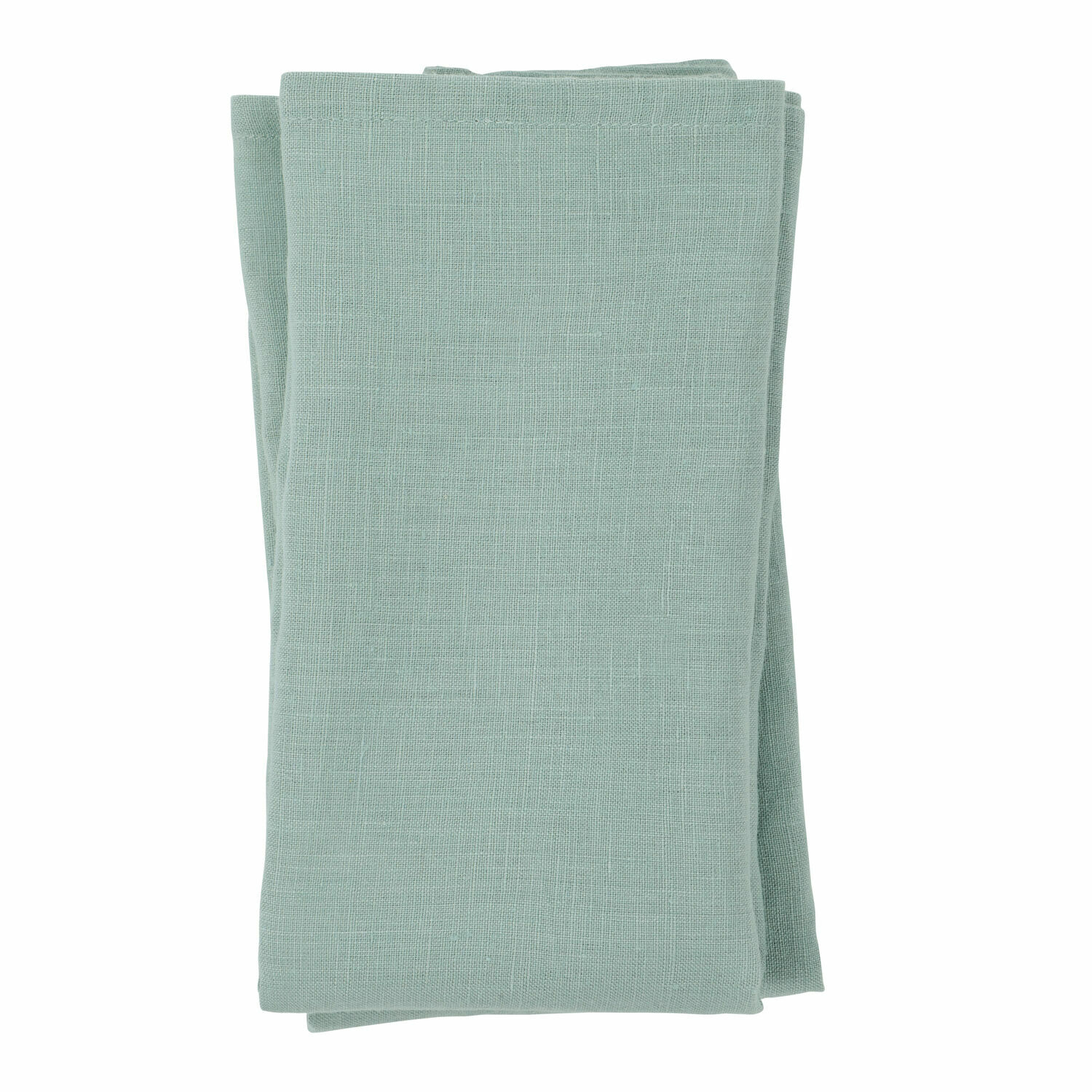 vert Lot de 4 serviettes en lin vert Ghis, douces et durables, parfaites pour la décoration de table