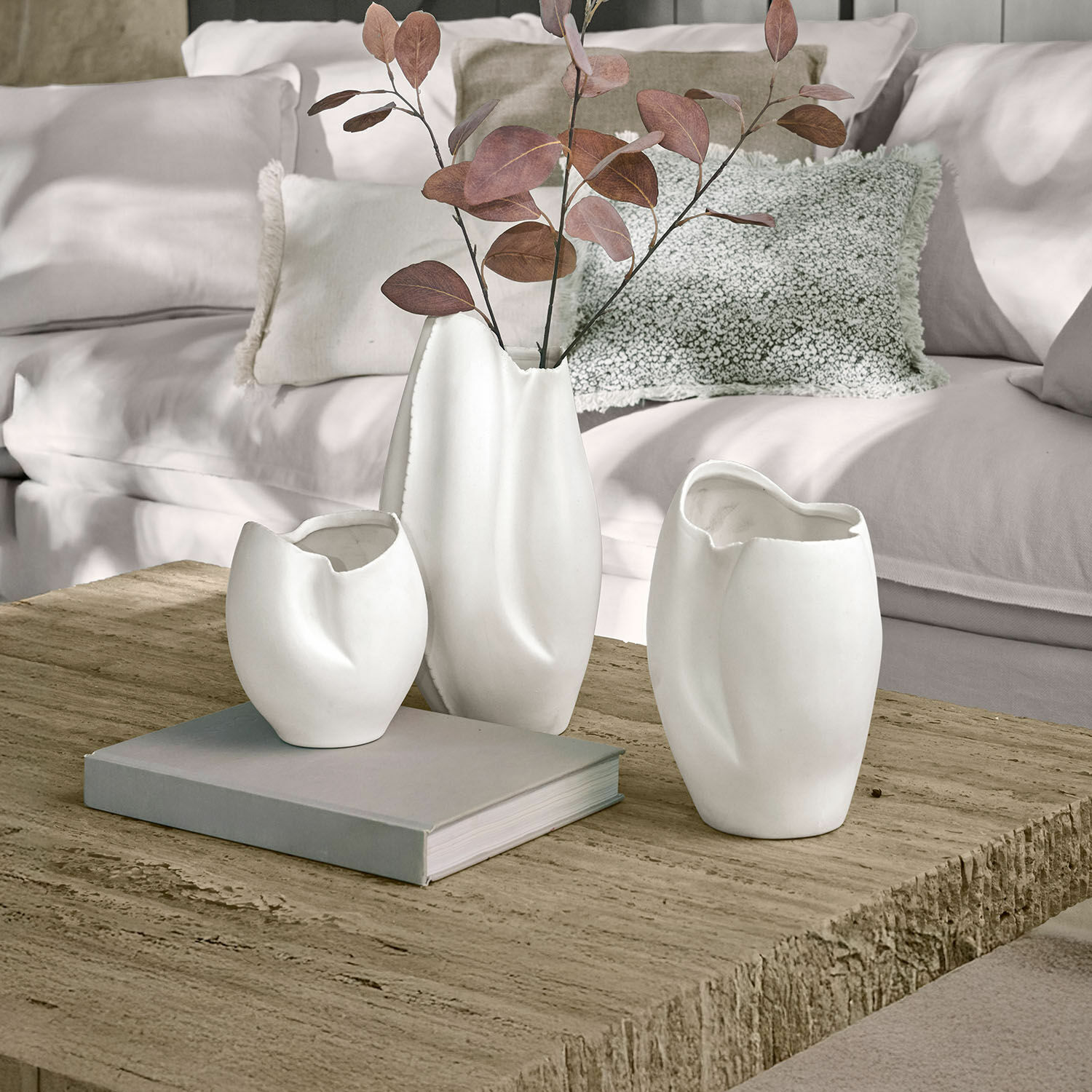 Lot de 3 vases Kazimad