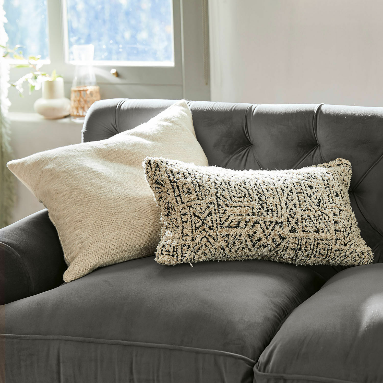Lot de 2 housses de coussins Favière