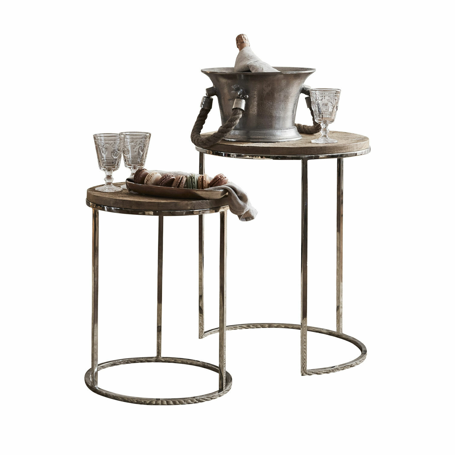 Lot de 2 tables d'appoint Cordell