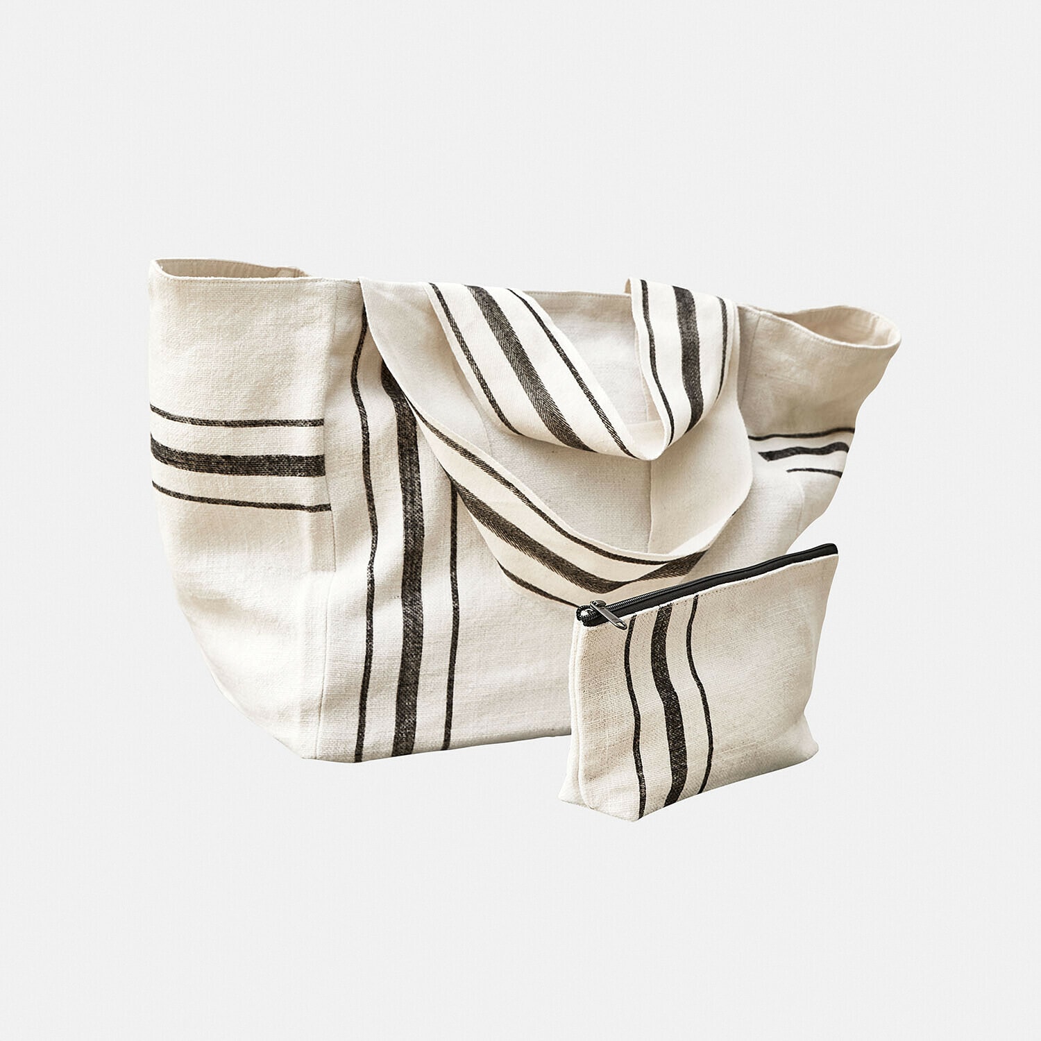 Ensemble cabas et pochette Bravenda