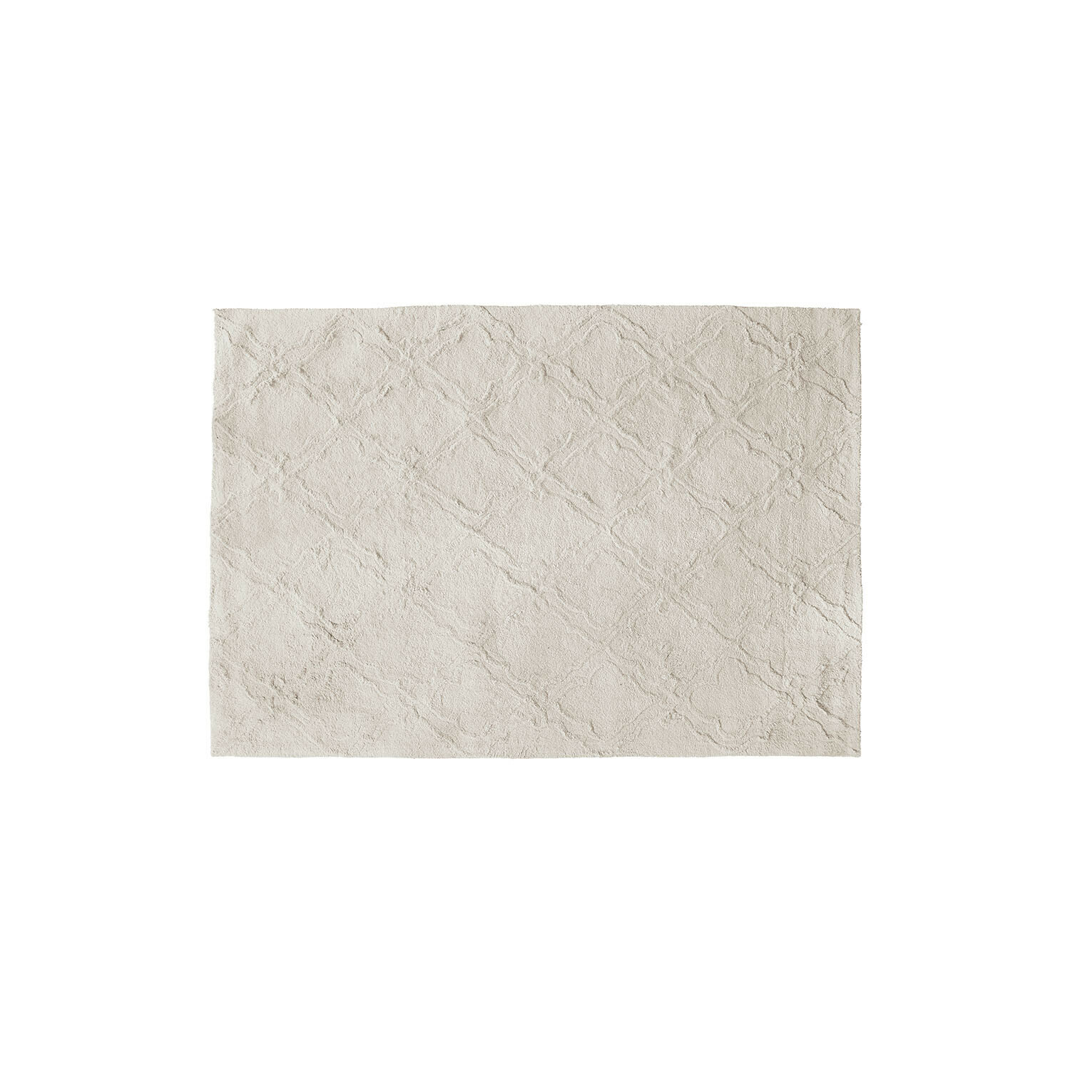 Tapis Petrus Tapis de bain beige en coton doux avec motif discret, parfait pour la salle de bain