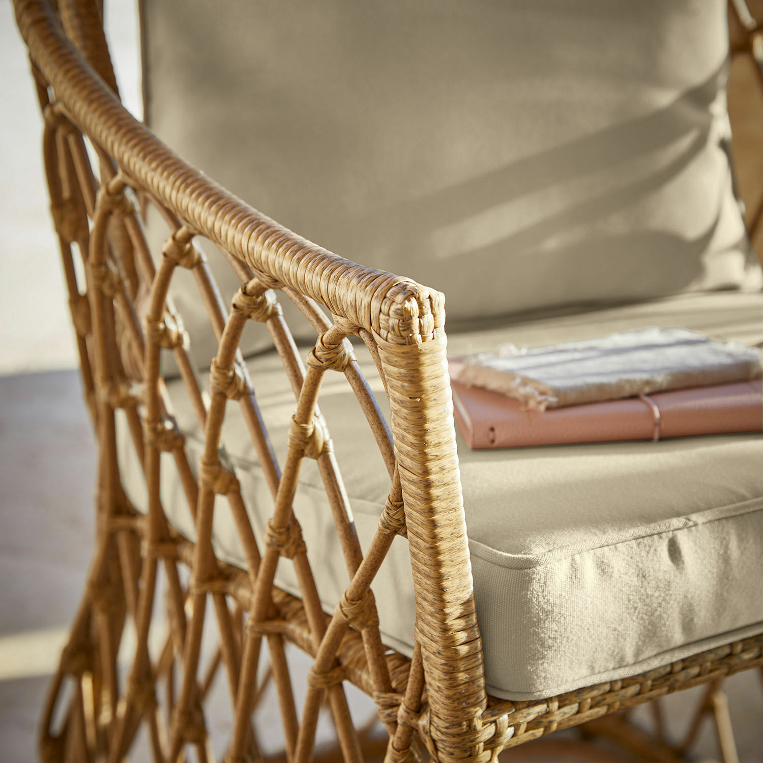 Fauteuil avec pouf Menoncourt