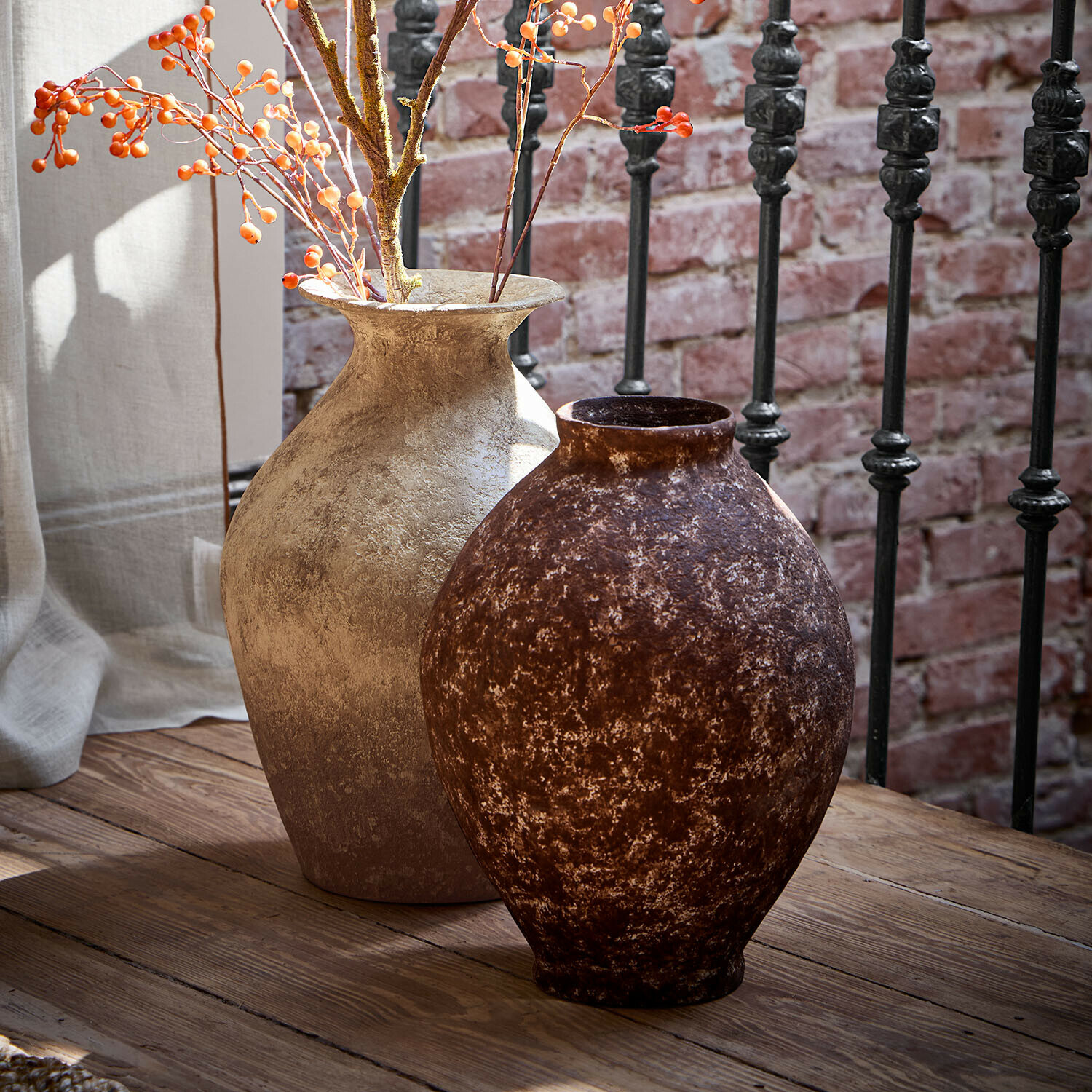 Lot de 2 vases décoratifs Geraard