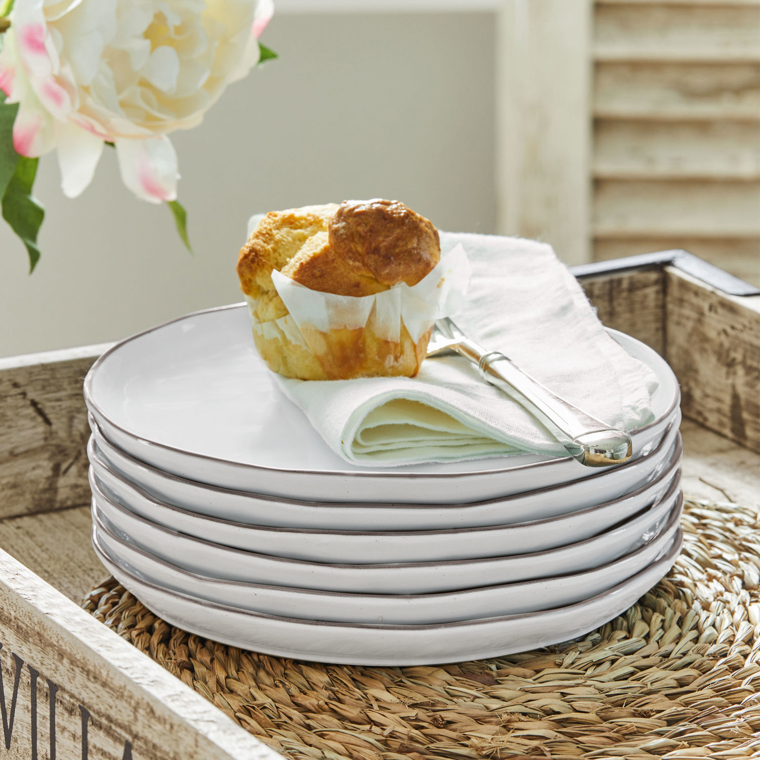 Lot de 6 assiettes à dessert Biarré