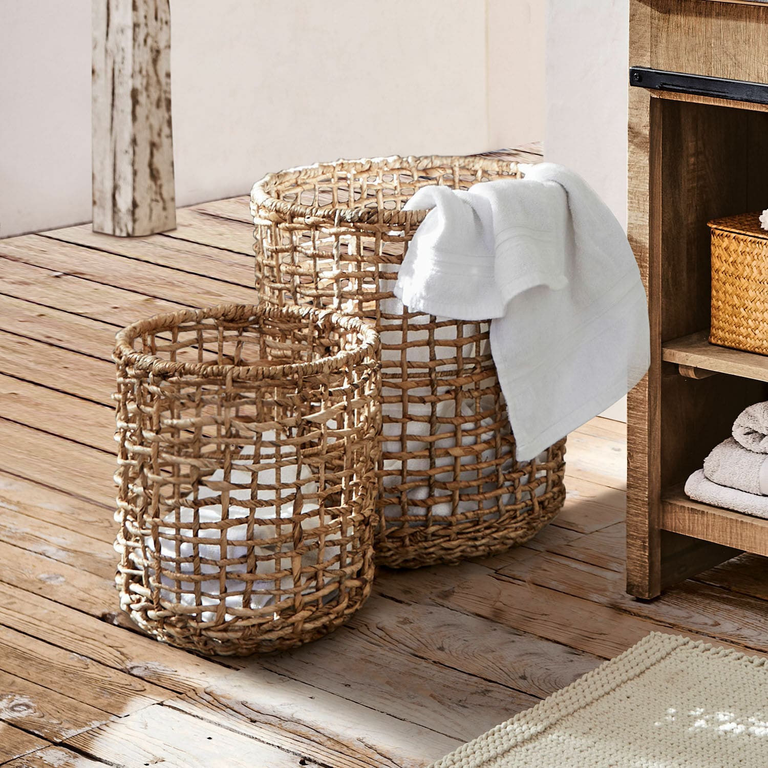 Lot de 2 paniers Derwood